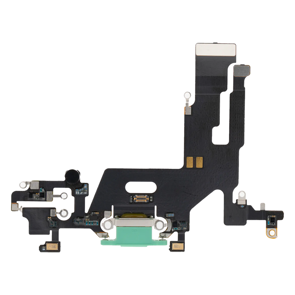Charging Port Flex Cable for iPhone 11 (Aftermarket Plus) (Green)