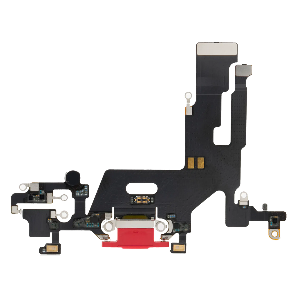 Ladebuchsen-Flexkabel für iPhone 11 (Aftermarket Plus) (Rot)