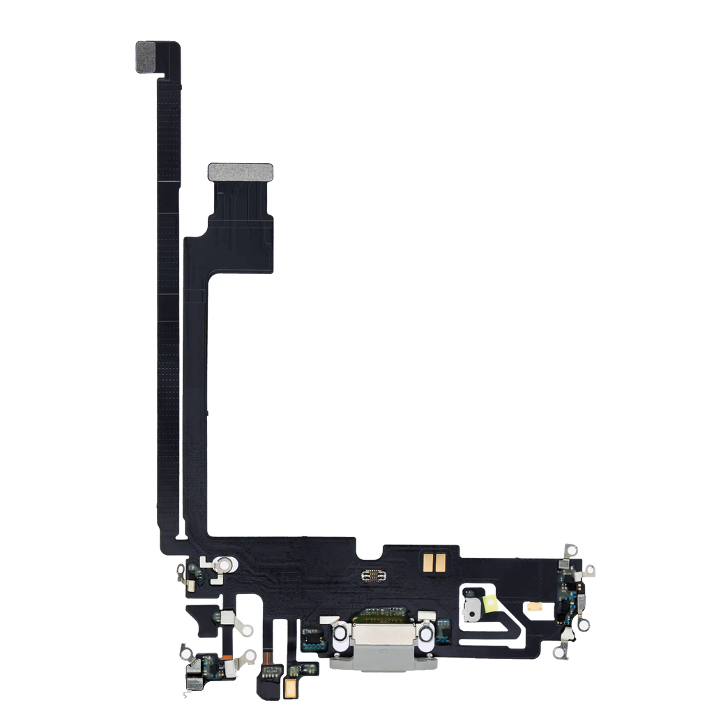 Ladebuchse-Flexkabel für iPhone 12 Pro Max (Premium) (Silber)