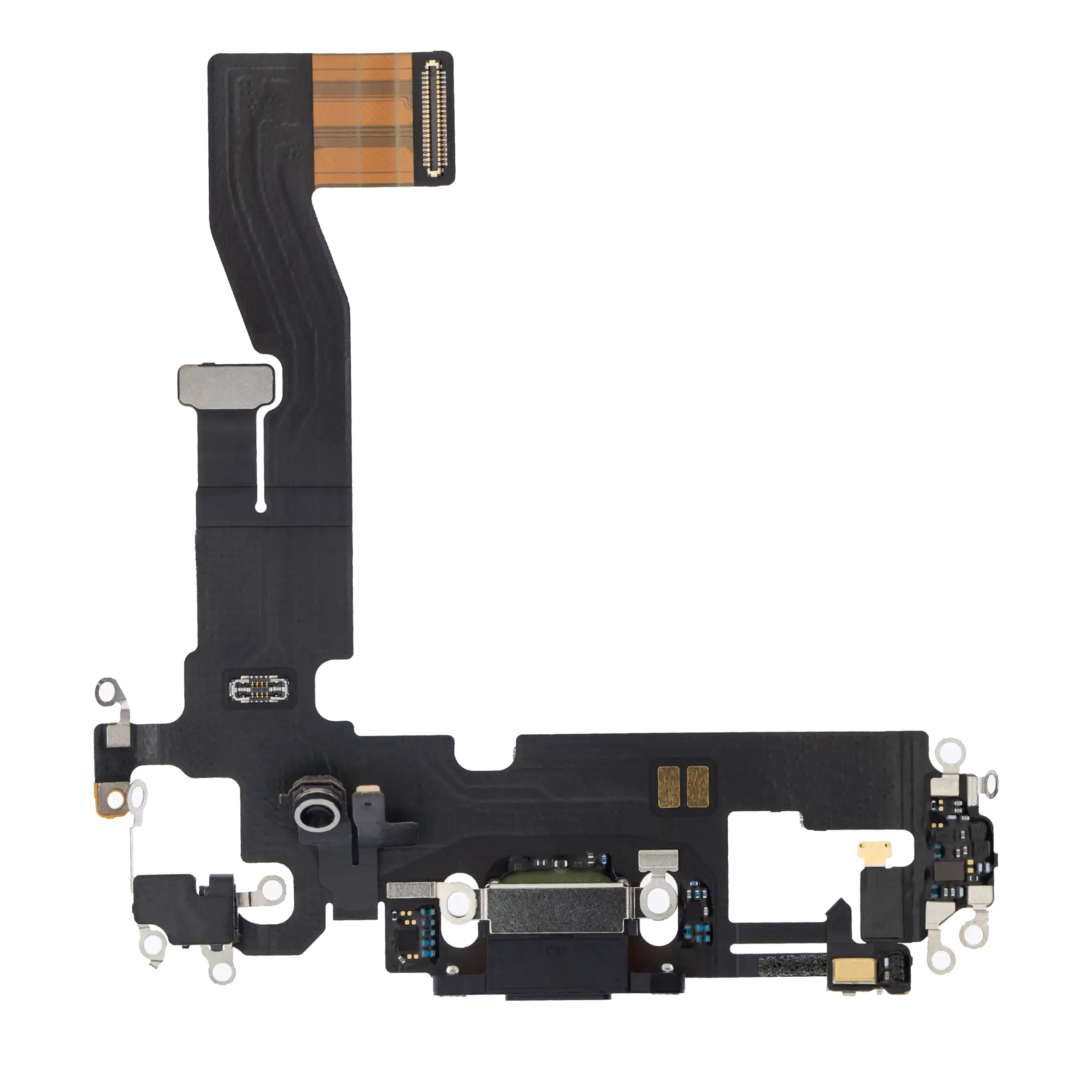 Ladebuchse Flexkabel für iPhone 12 / 12 Pro (Premium) (Graphite)
