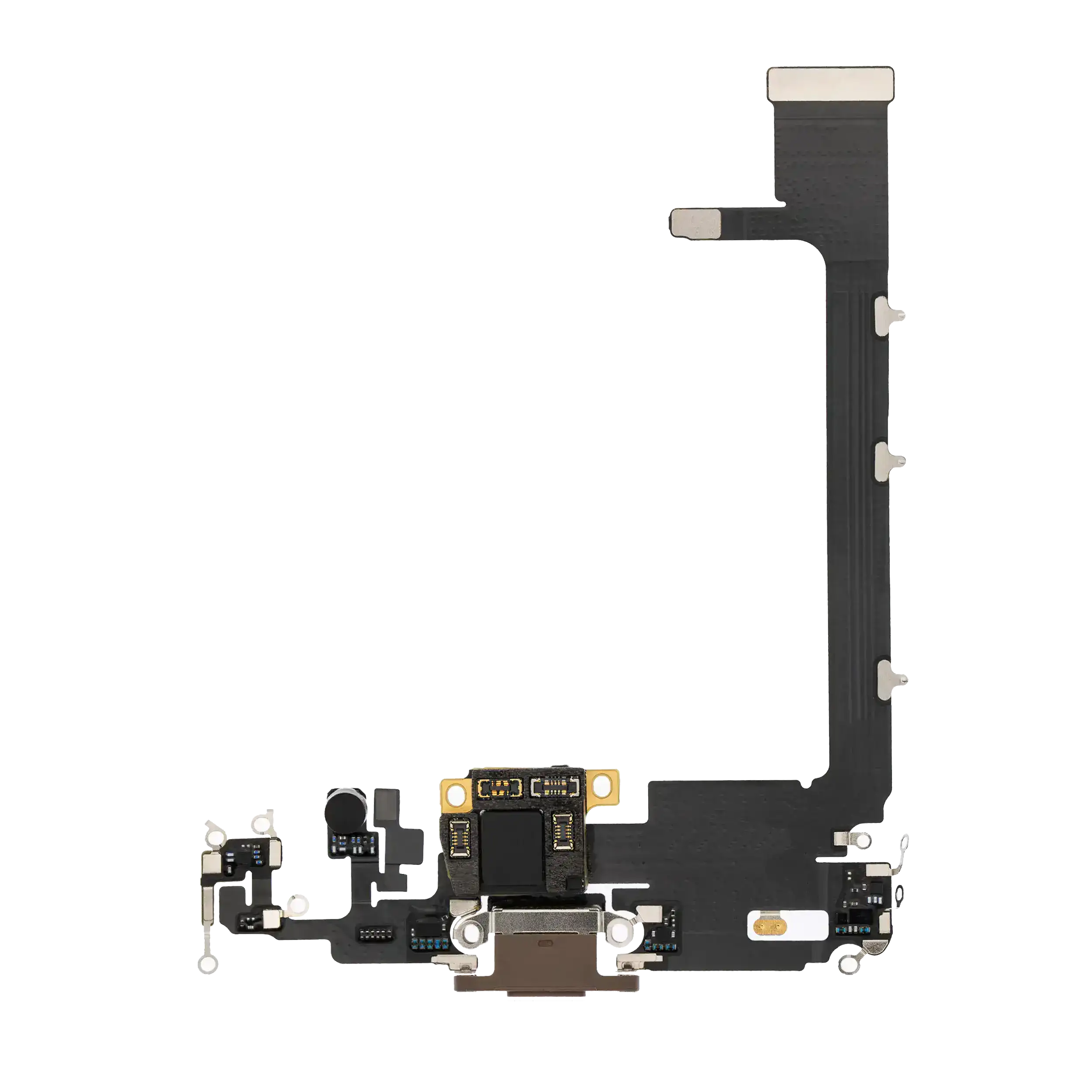 Ladebuchse-Flexkabel mit Platine für iPhone 11 Pro Max (Premium) (Gold)
