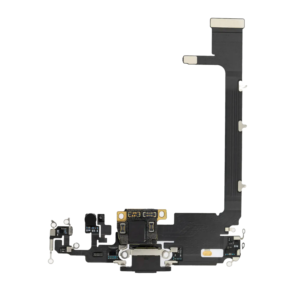 Ladebuchse-Flexkabel mit Platine für iPhone 11 Pro Max (Premium) (Space Grau)