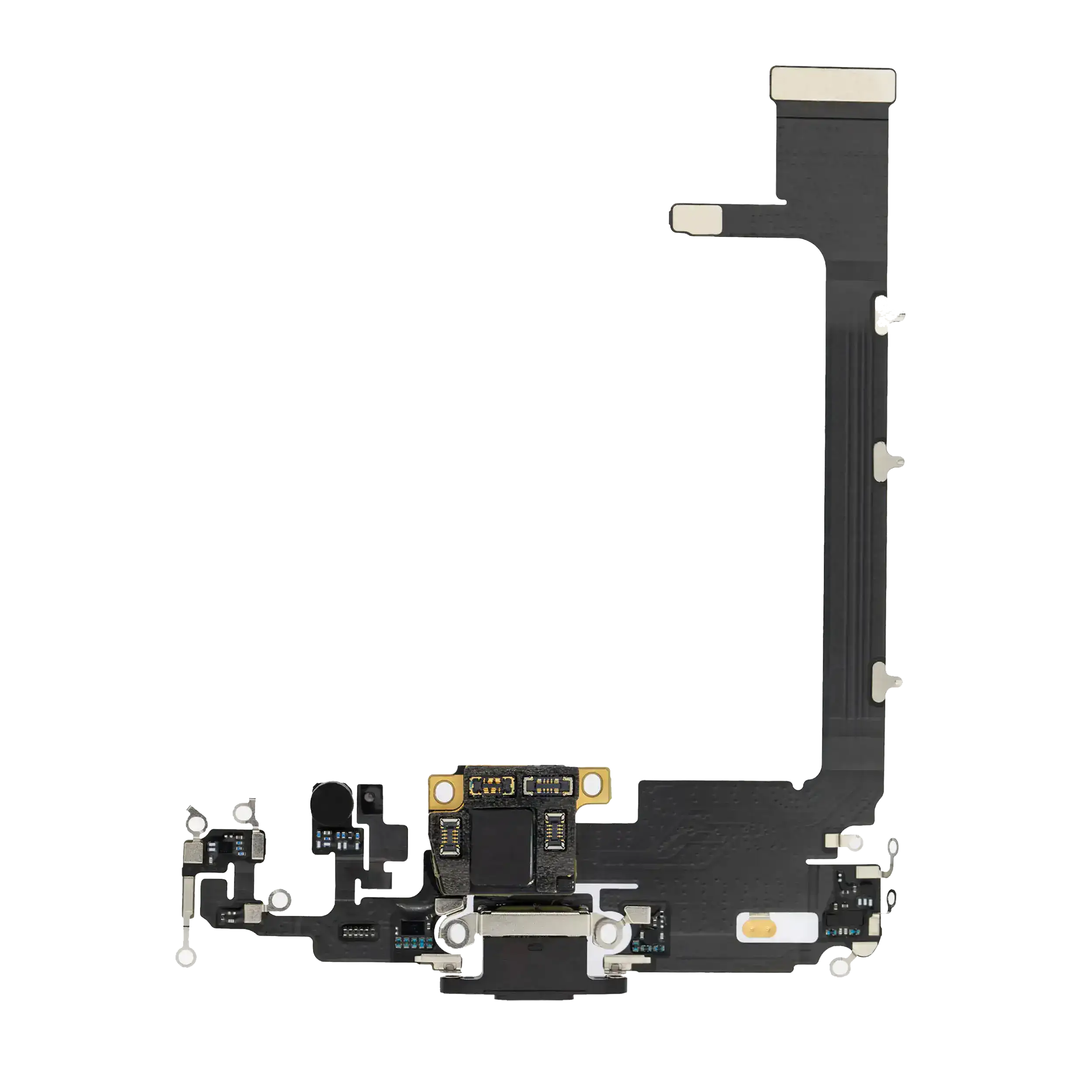 Ladebuchse-Flexkabel mit Platine für iPhone 11 Pro Max (Premium) (Space Grau)