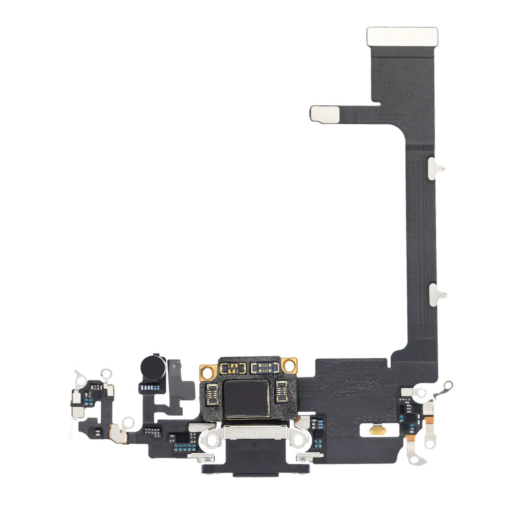 Ladebuchse-Flexkabel mit Platine für iPhone 11 Pro (Premium) (Space Grau)