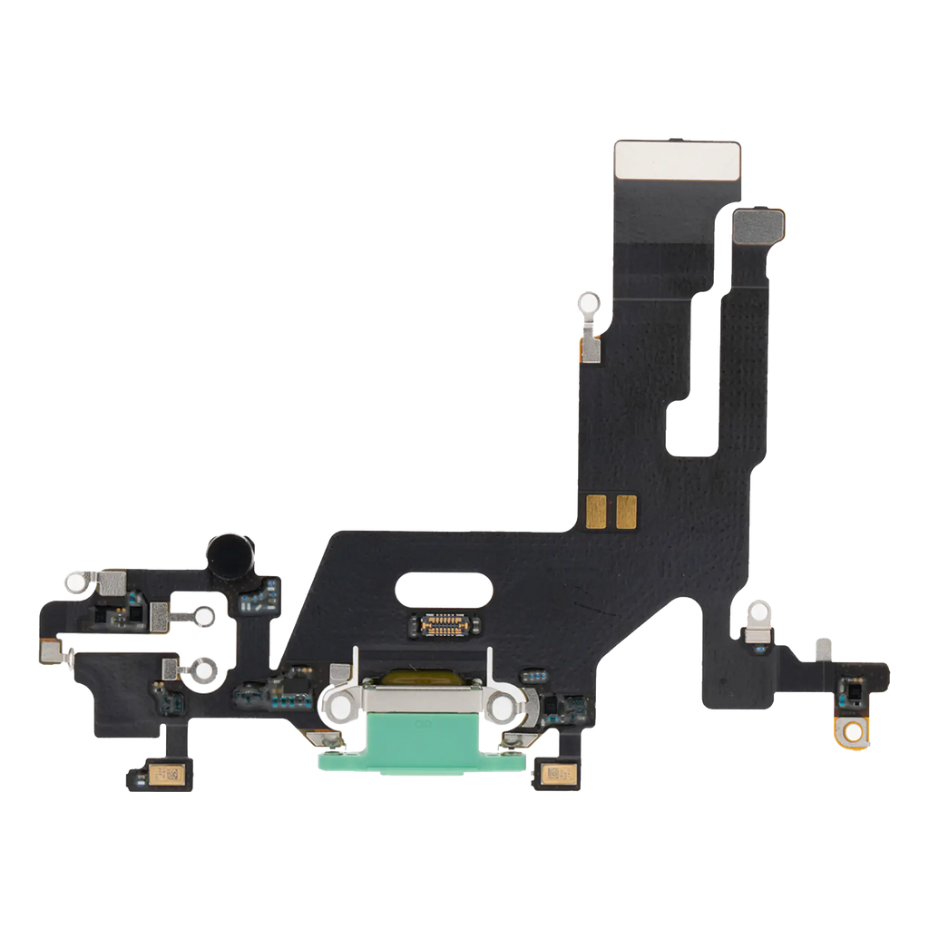 Charging Port Flex Cable for iPhone 11 (Premium) (Green)