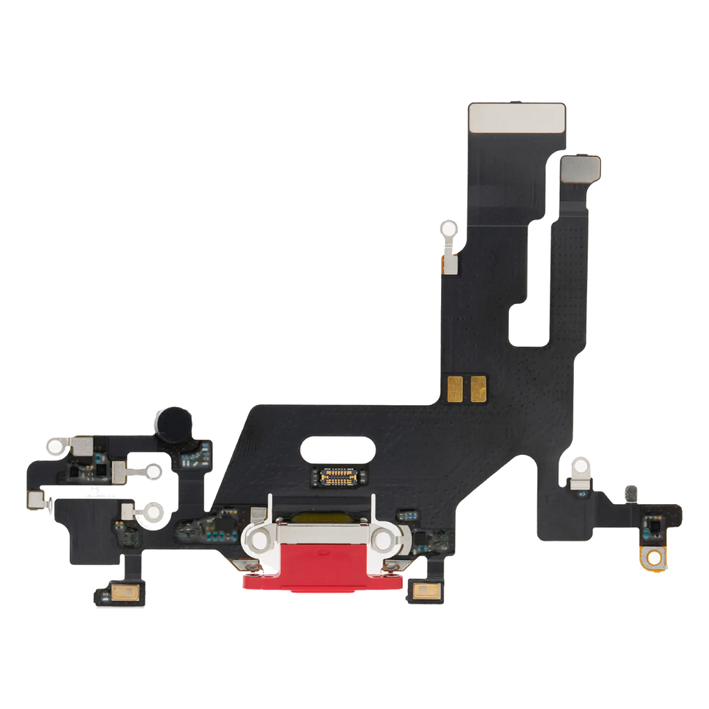 Charging Port Flex Cable for iPhone 11 (Premium) (Red)