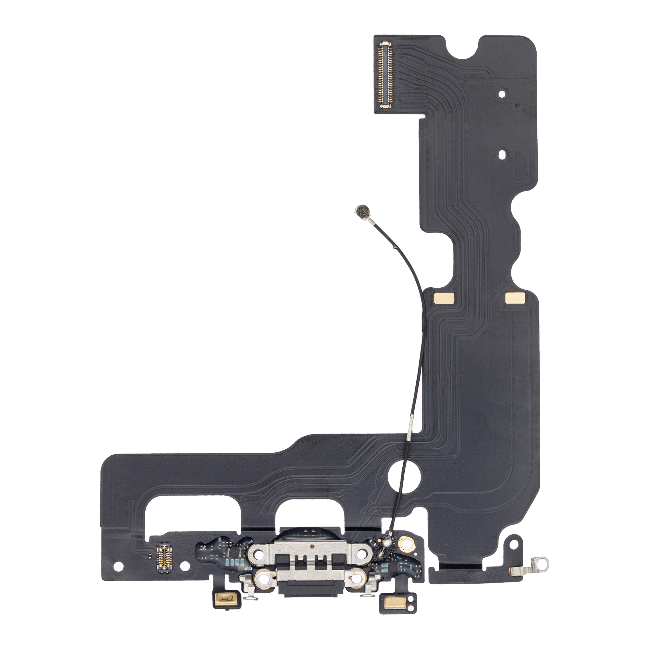 Charging Port Flex Cable for iPhone 7 Plus (Aftermarket) (Jet / Matte Black)