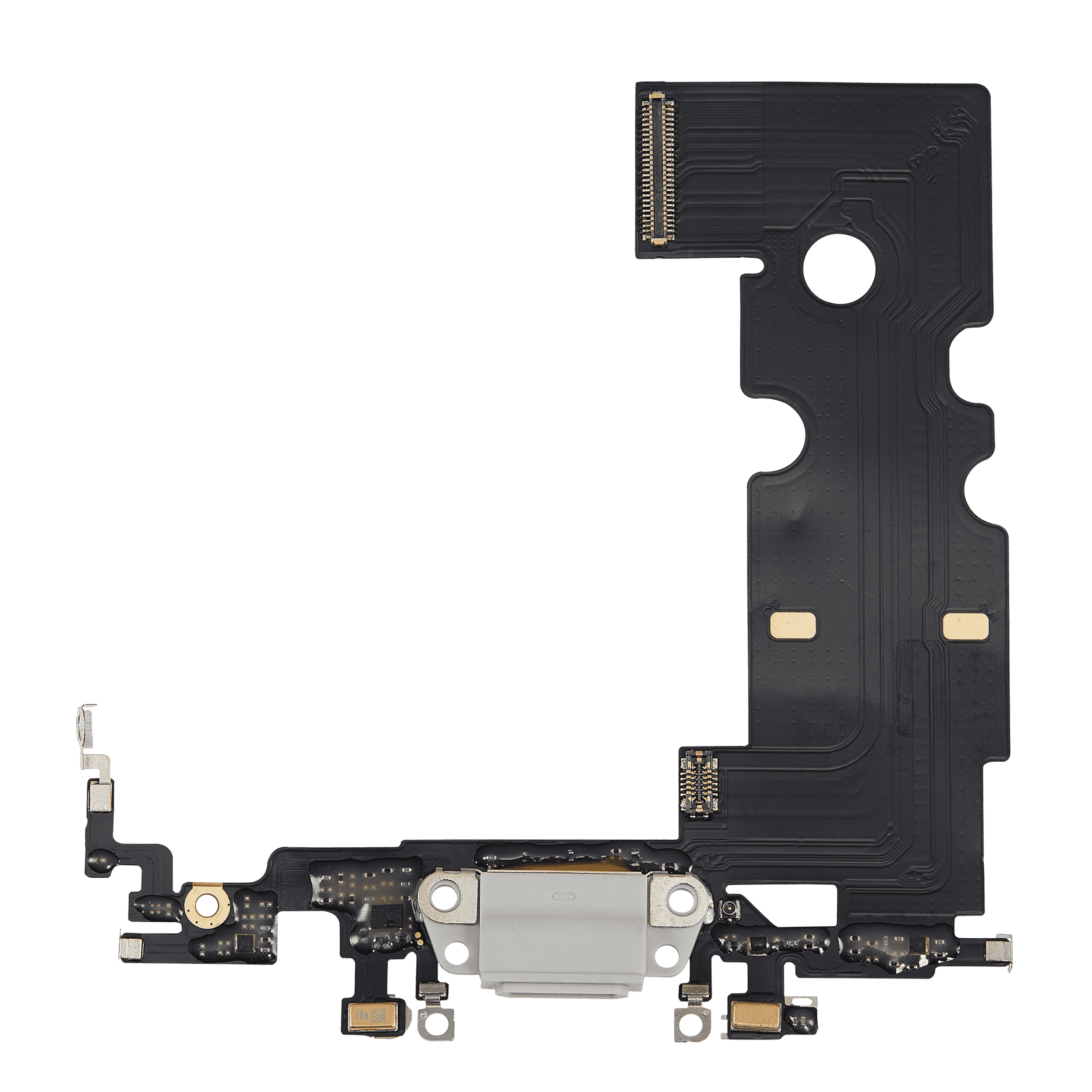Charging Port Flex Cable for iPhone 8 (Aftermarket) (Silver)