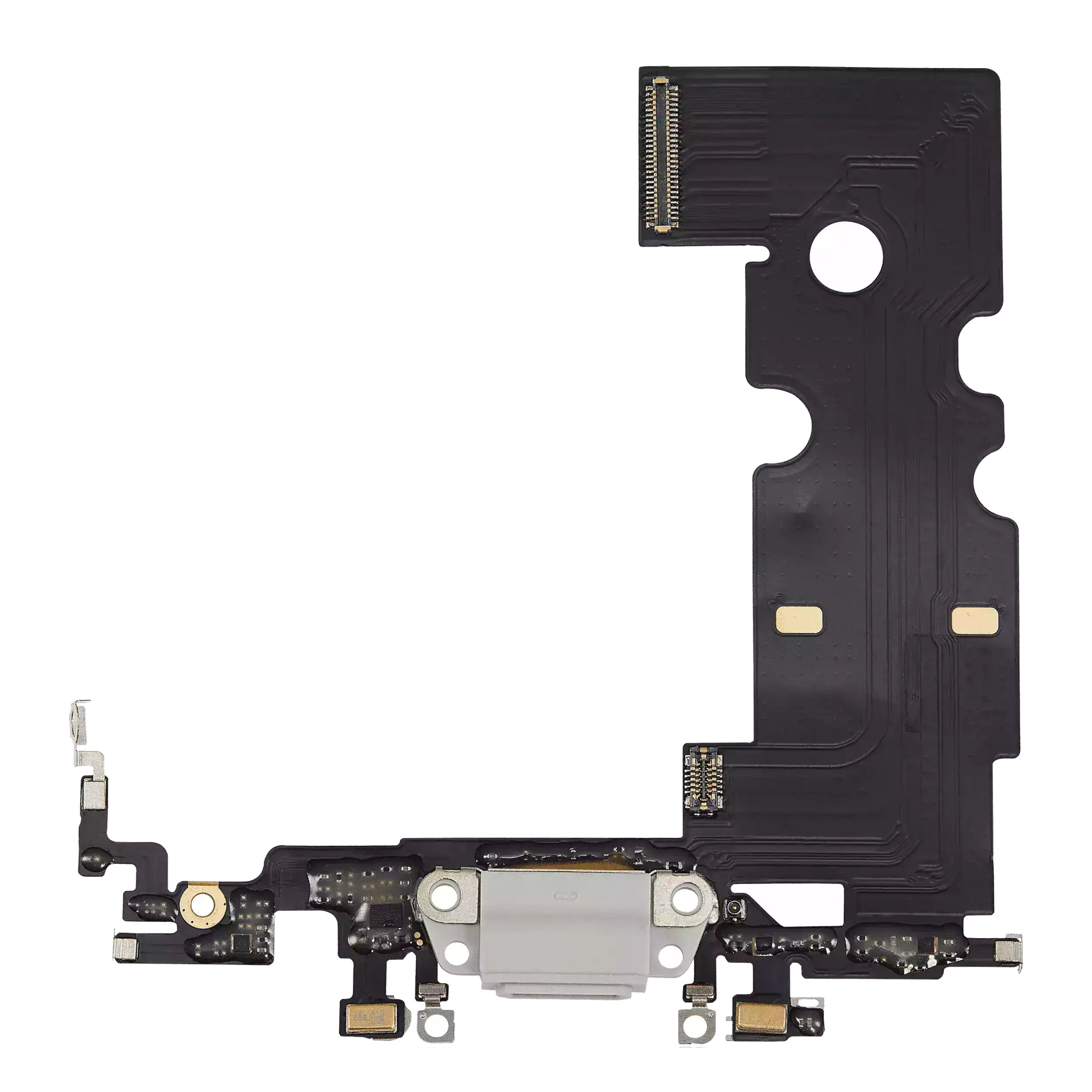 Charging Port Flex Cable for iPhone 8 (Premium) (Silver)