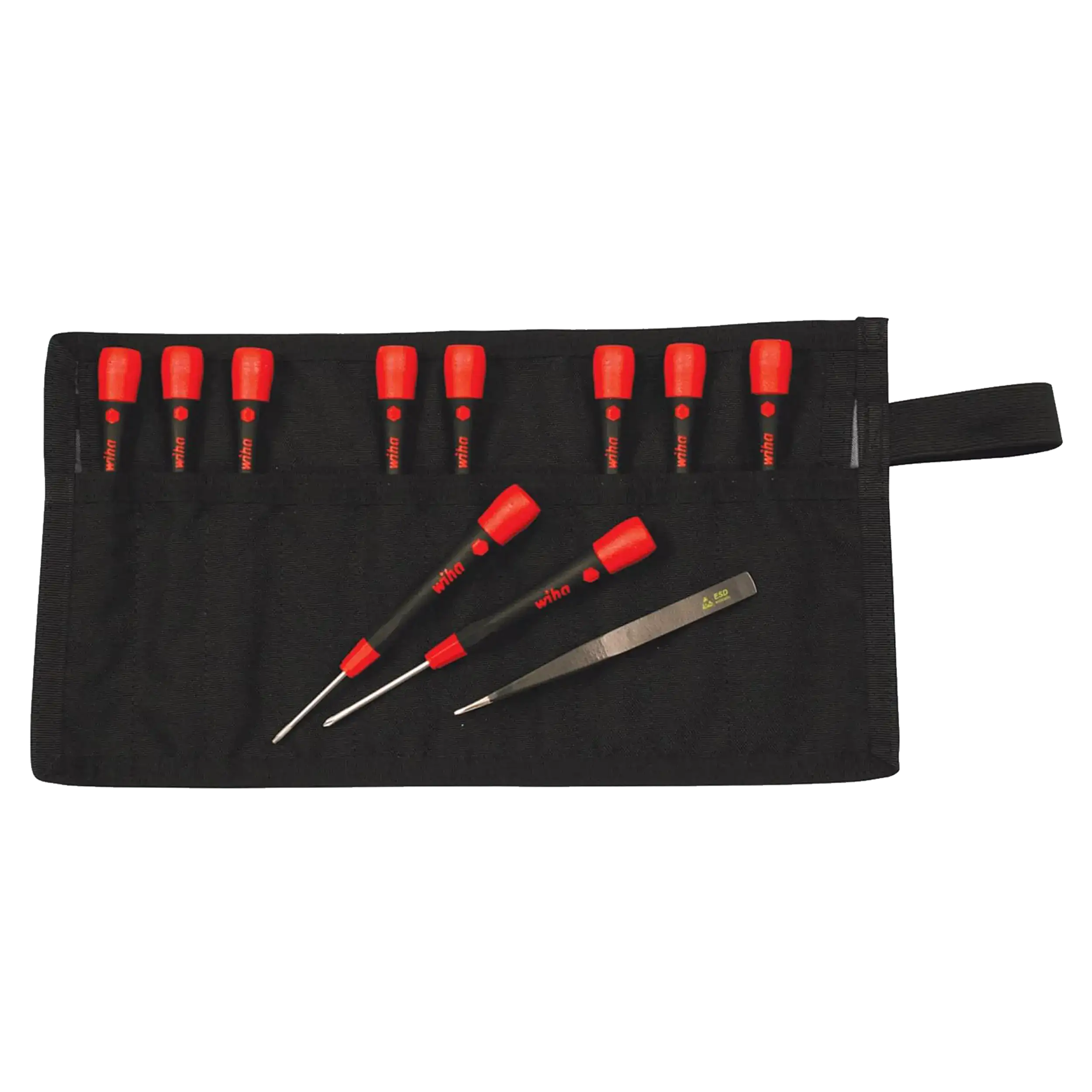 11-piece PicoFinish Precision Screwdriver and Tweezers Set for Smartphone Technicians (26198) (Wiha)