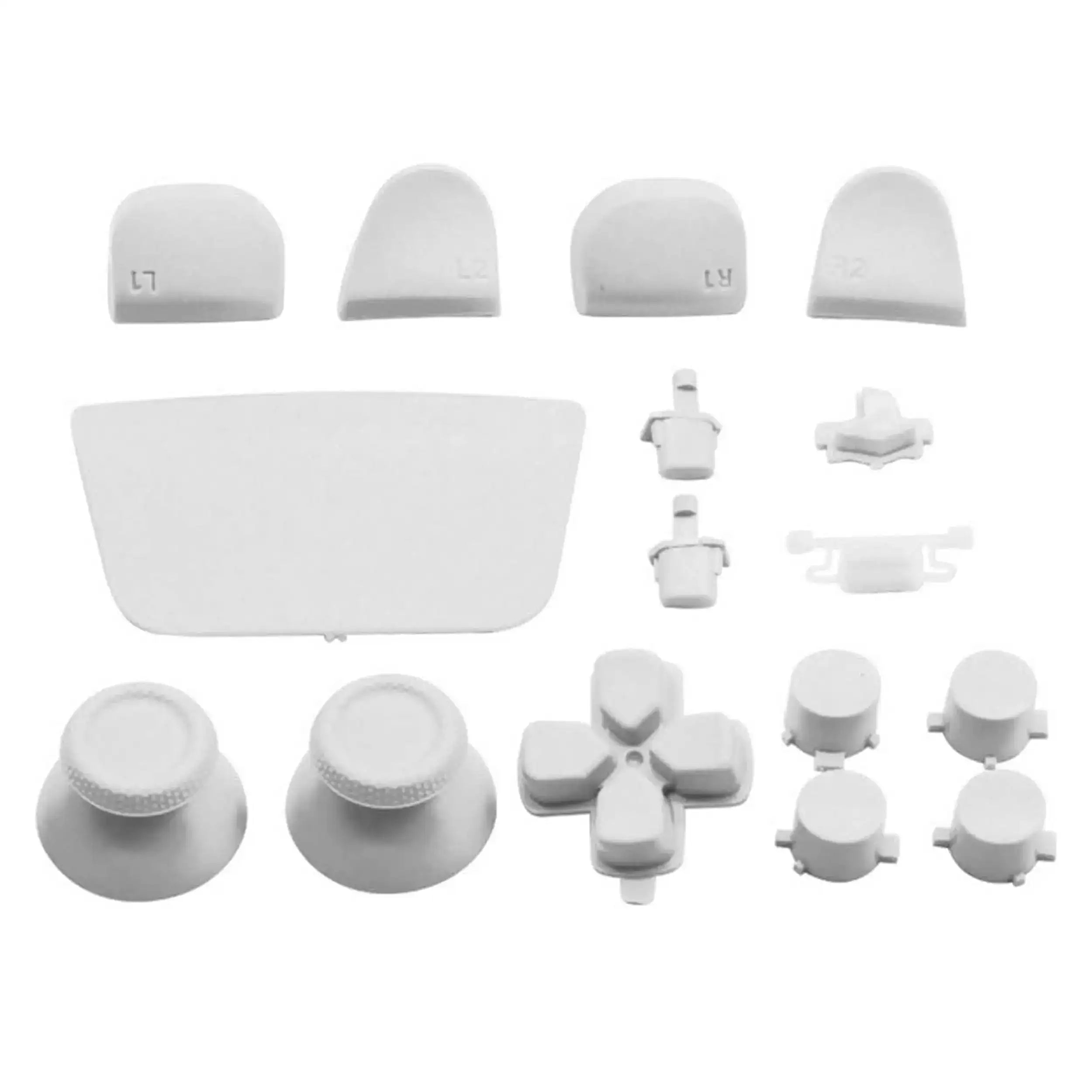 Controller-Tasten-Set für PlayStation 5 (16 Piece Set) (Weiß)