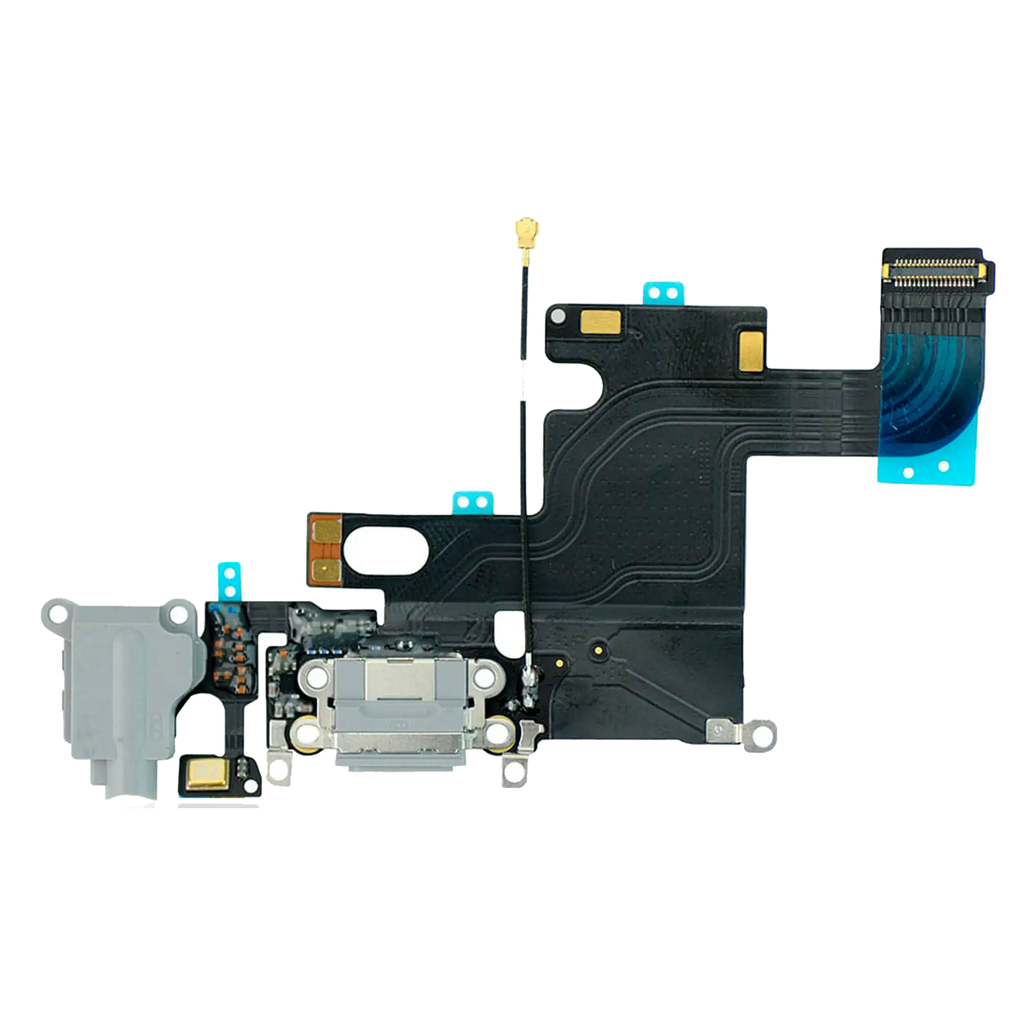 Ladebuchse Flex Cable für iPhone 6 (gebrauchter OEM-Ausbau, Qualität A) (Grau)