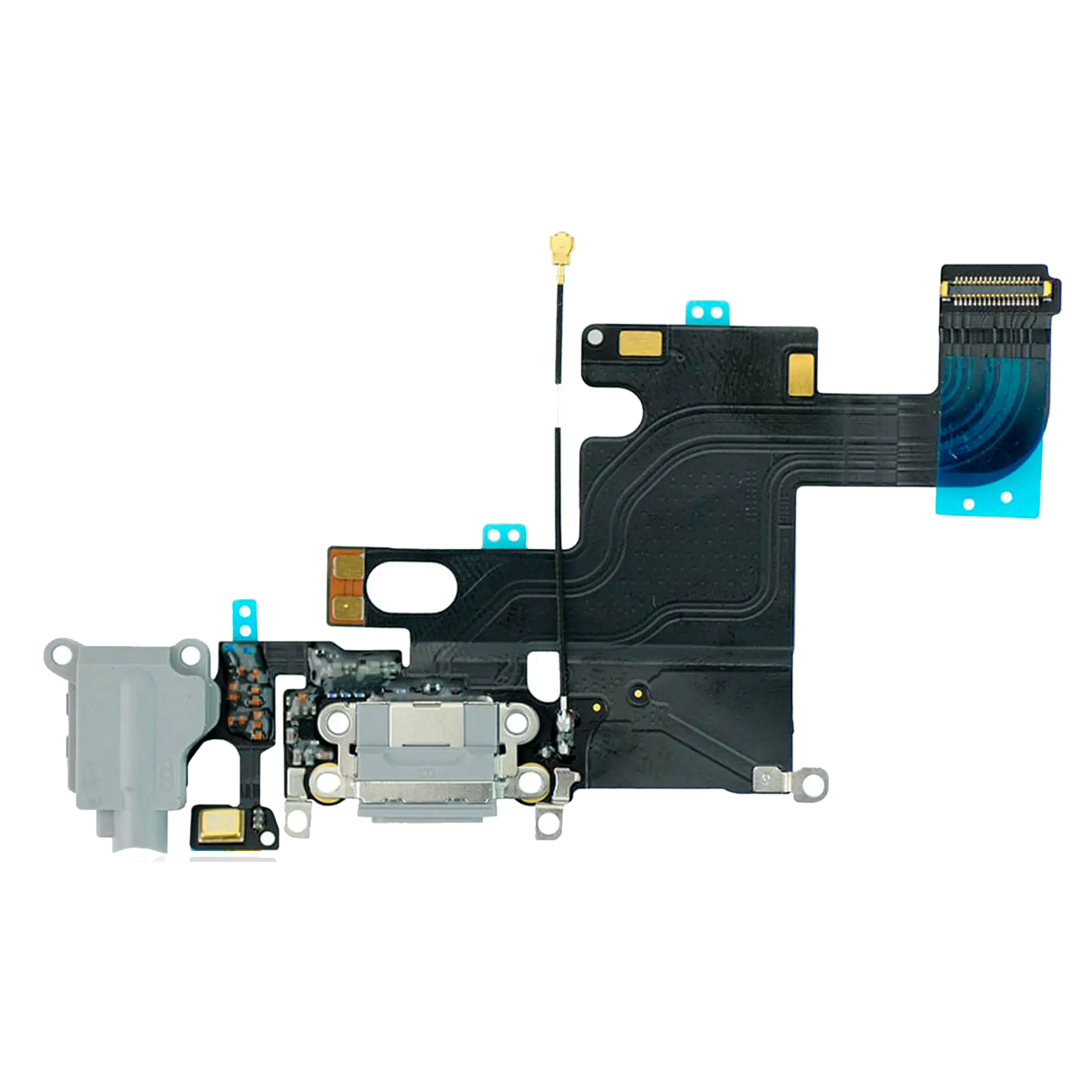 Ladebuchse Flex Cable für iPhone 6 (gebrauchter OEM-Ausbau, Qualität A) (Grau)