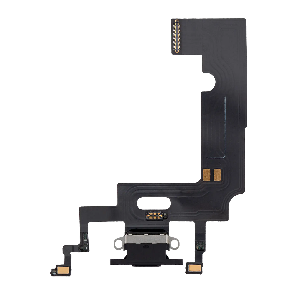 Ladebuchse-Flexkabel für iPhone XR (Aftermarket) (Schwarz)