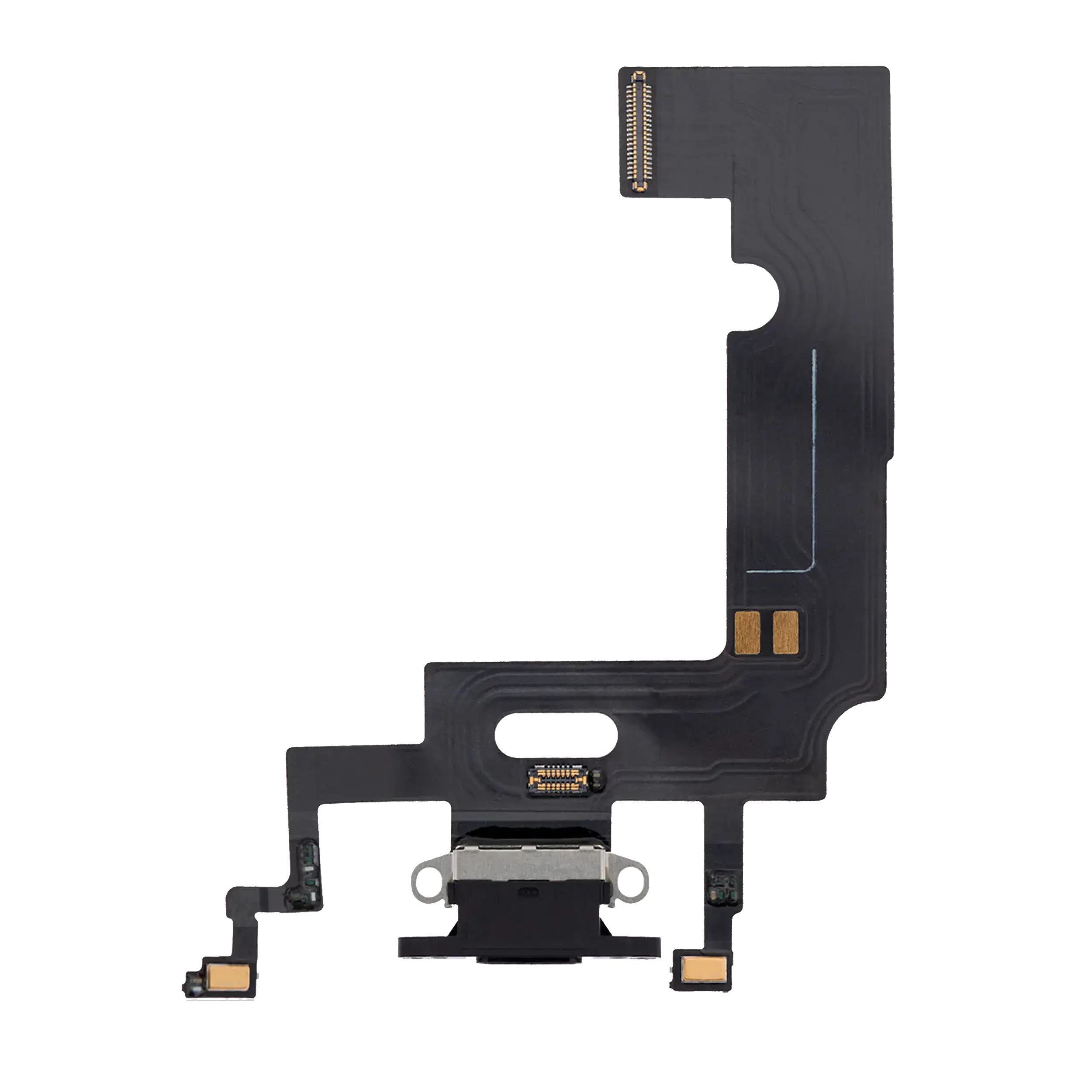 Ladebuchse-Flexkabel für iPhone XR (Aftermarket) (Schwarz)