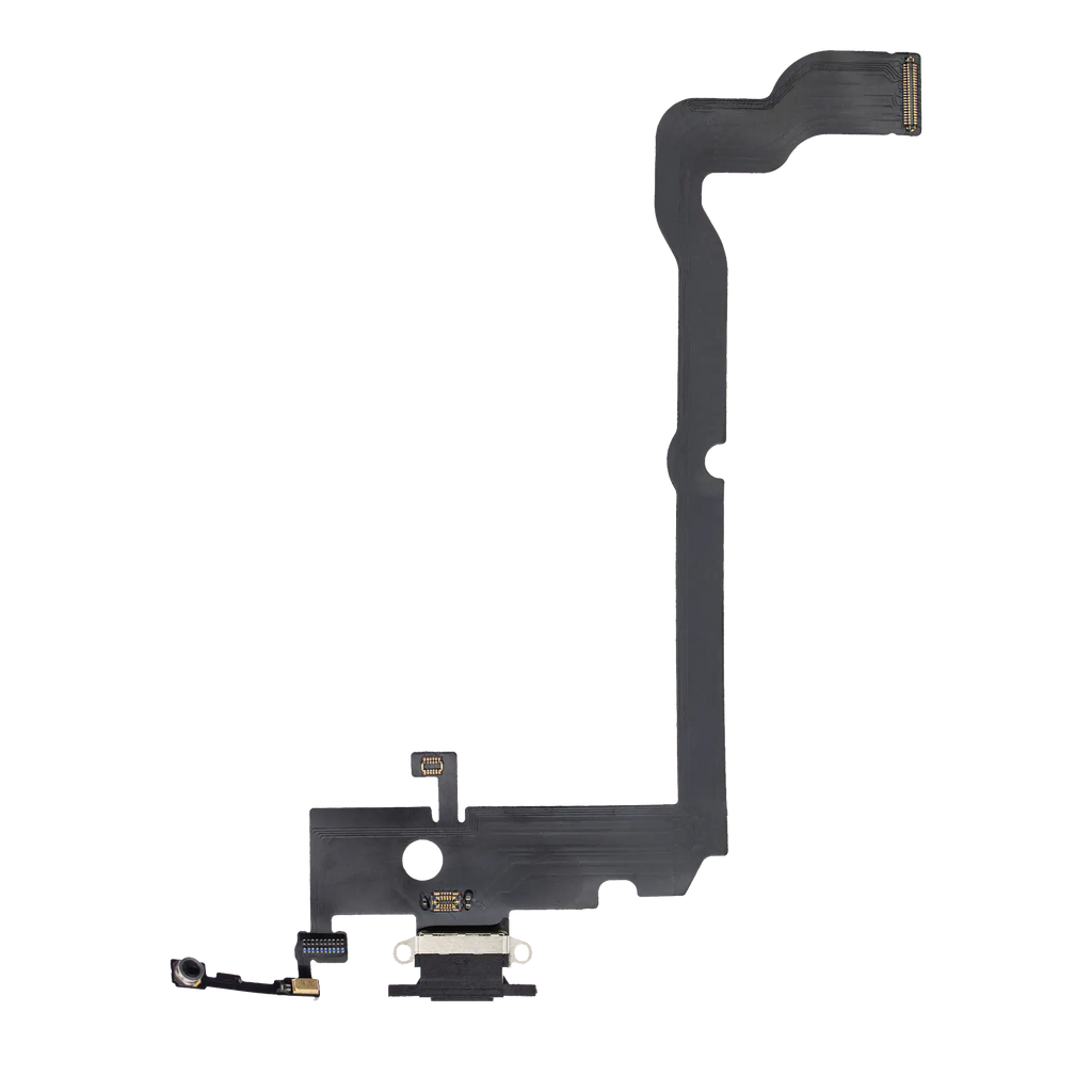 Ladebuchse-Flexkabel für iPhone XS Max (Aftermarket) (Space Grau)