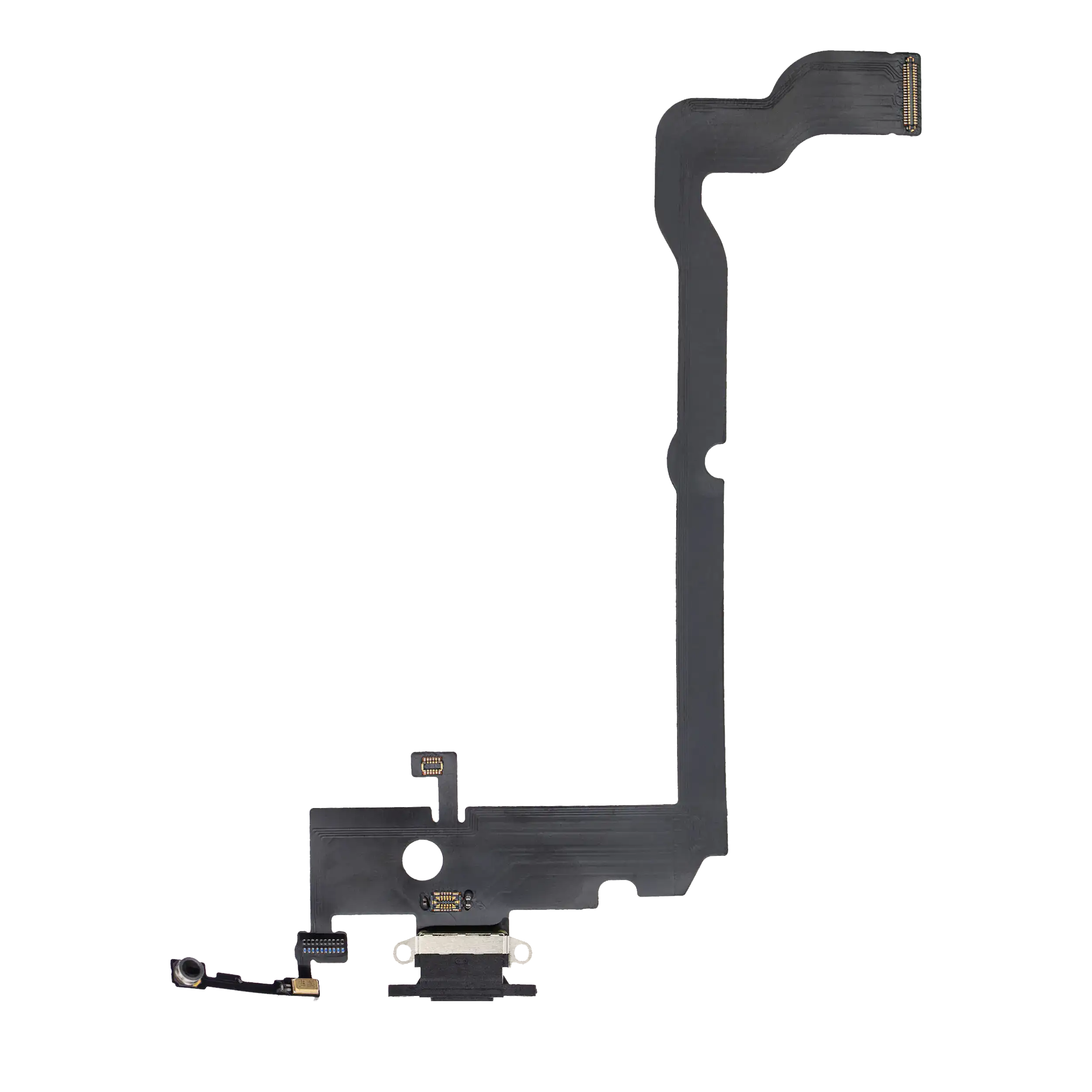 Ladebuchse-Flexkabel für iPhone XS Max (Aftermarket) (Space Grau)