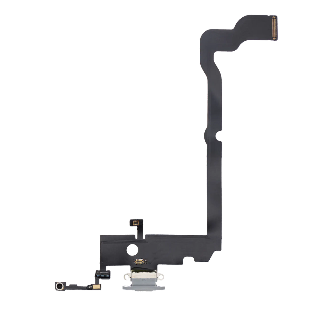 Ladebuchsen-Flexkabel für iPhone XS Max (Aftermarket) (Silber)