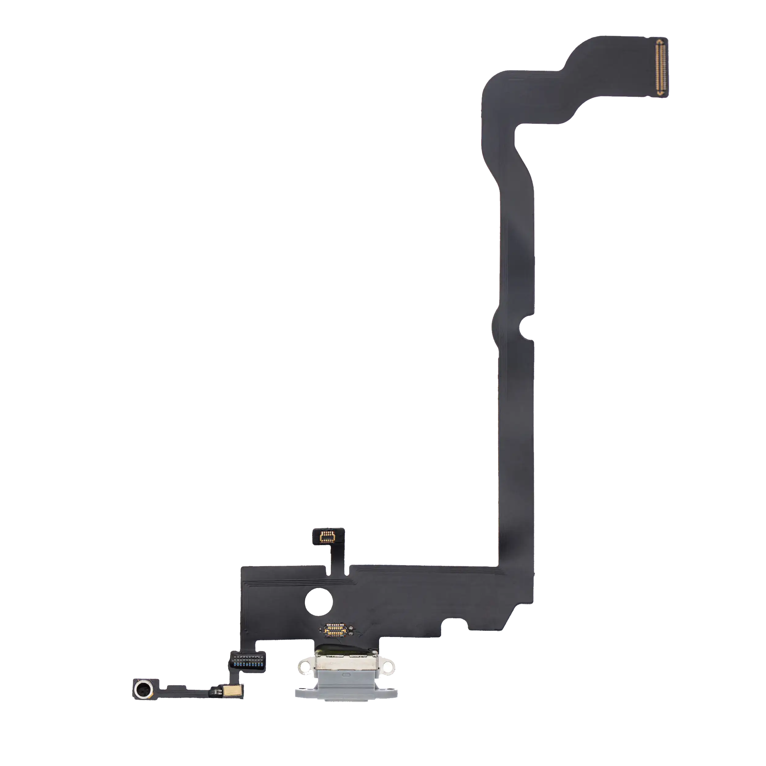 Ladebuchsen-Flexkabel für iPhone XS Max (Aftermarket) (Silber)