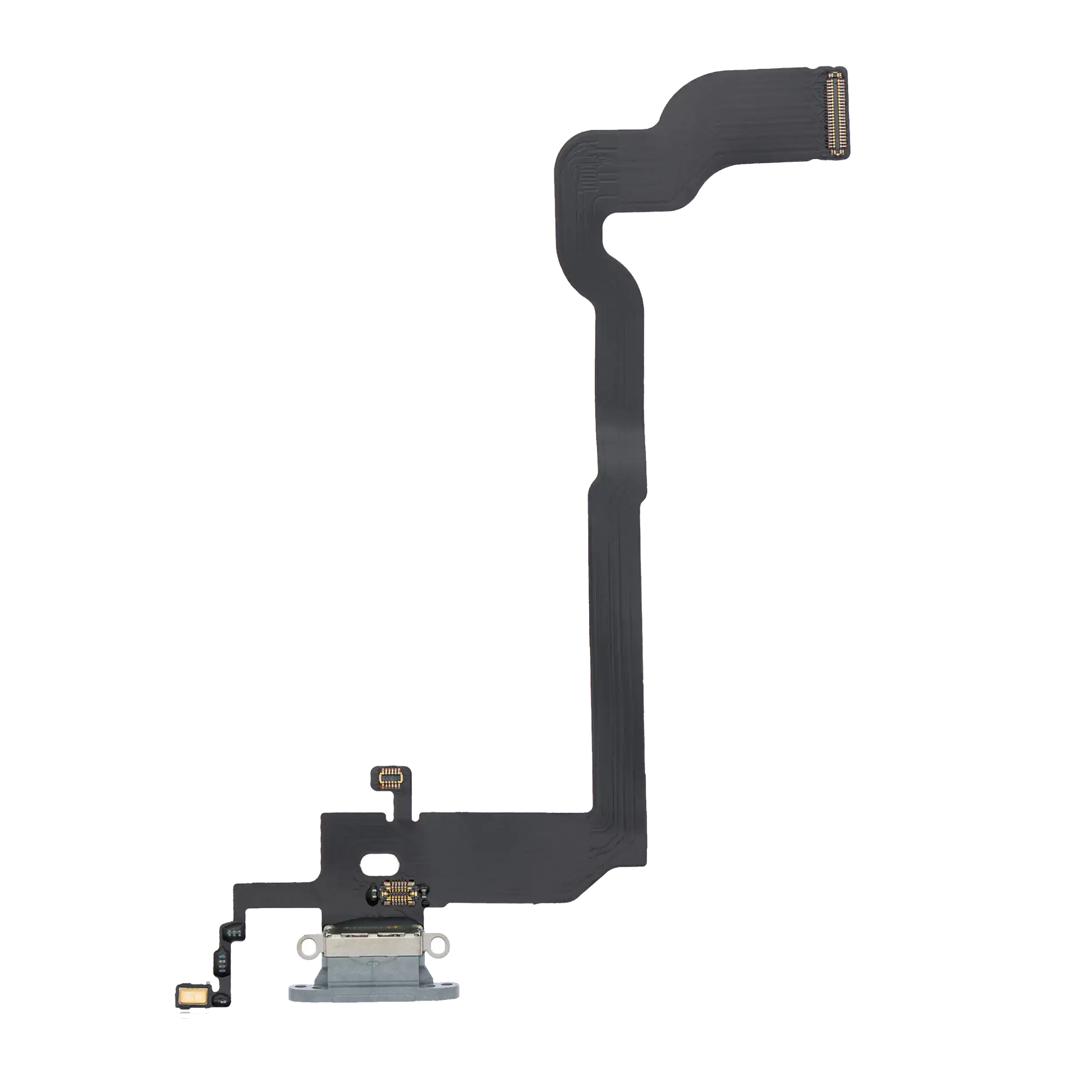Charging Port Flex Cable for iPhone X (Aftermarket) (Silver)