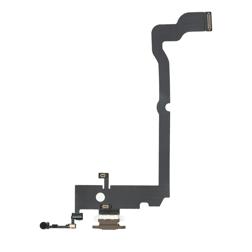 Charging Port Flex Cable for iPhone XS Max (Premium) (Gold)