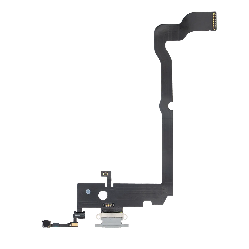 Charging Port Flex Cable for iPhone XS Max (Premium) (Silver)