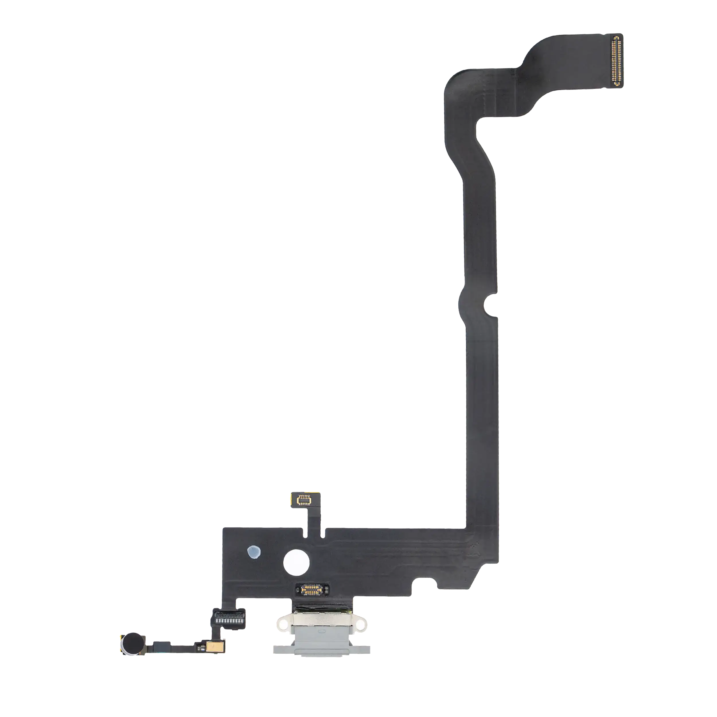 Charging Port Flex Cable for iPhone XS Max (Premium) (Silver)
