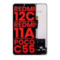 LCD-Display ohne Rahmen für Xiaomi Redmi 12C/11A/Poco C55 (Aftermarket Plus)