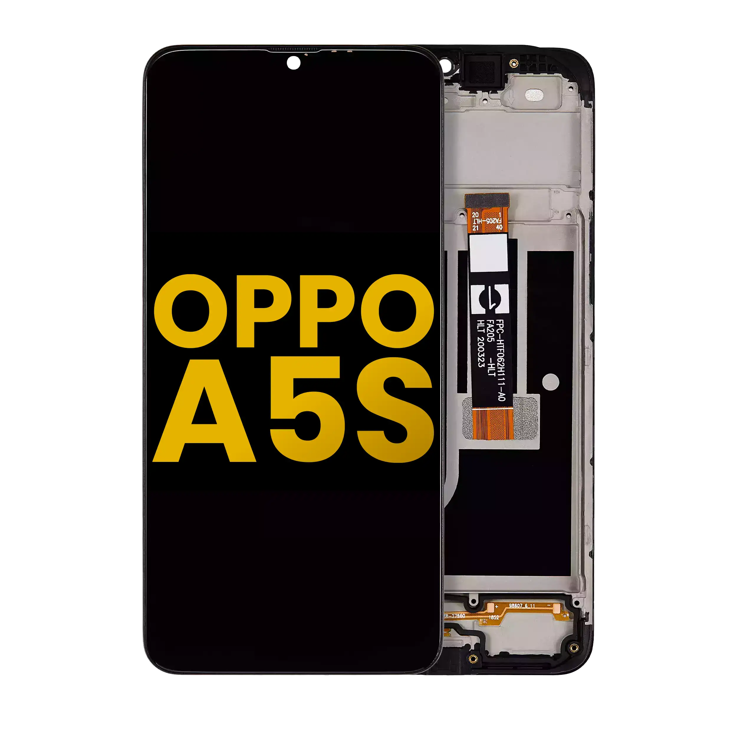 LCD-Display mit Rahmen für OPPO A5s (Generalüberholt) (Alle Farben)