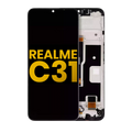 LCD-Display mit Rahmen für Realme C31 (Refurbished) (Alle Farben)
