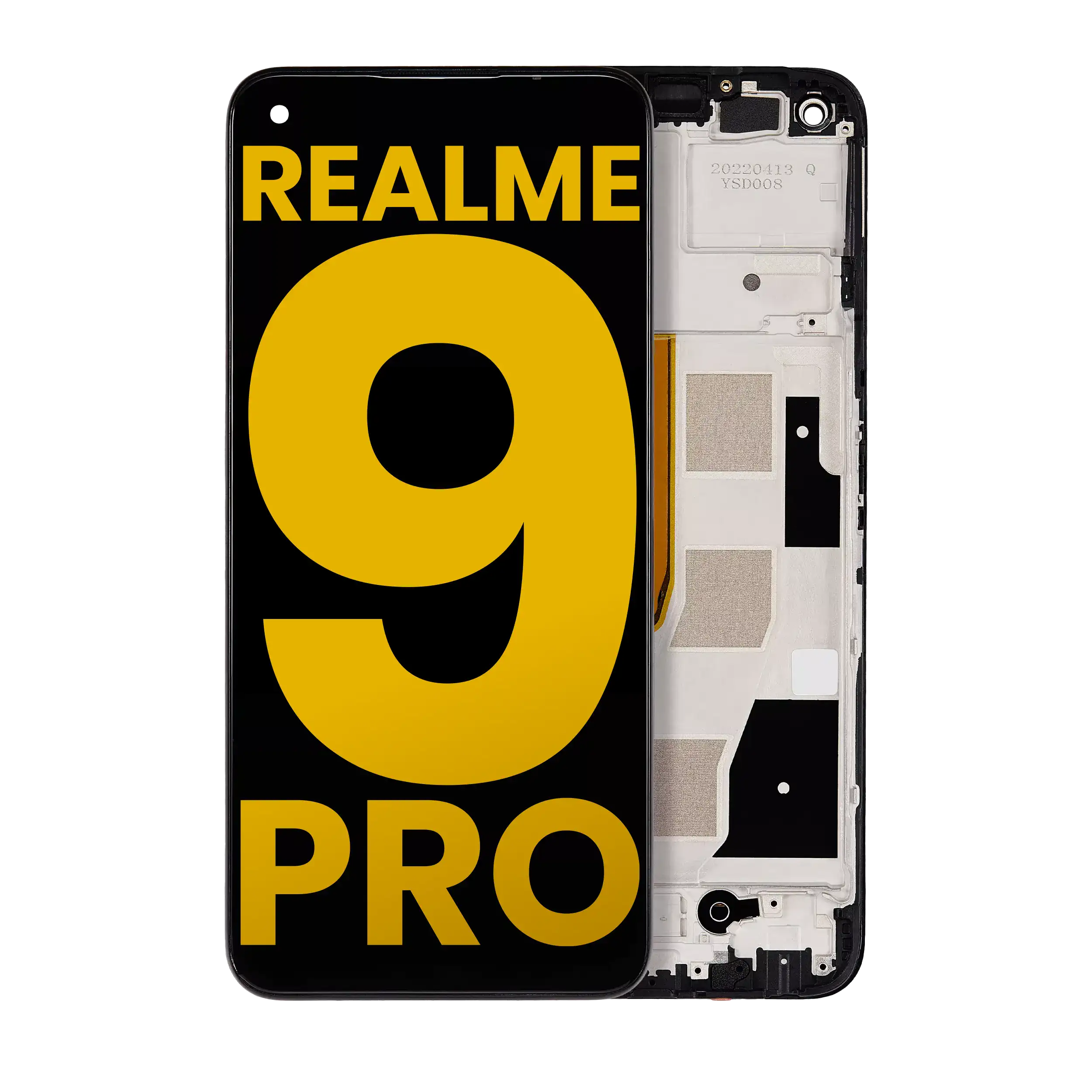 LCD-Display mit Rahmen für Realme 9 Pro (Refurbished) (Alle Farben)