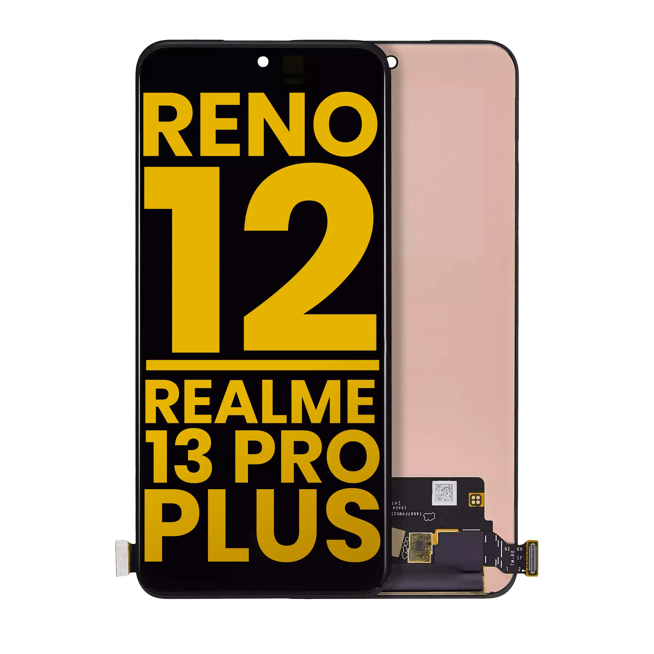 OLED display without frame for OPPO Reno 12 / Realme 13 Pro / Realme 13 Pro Plus (Refurbished, all colors)