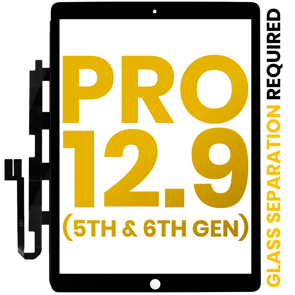 Digitizer for iPad Pro 12.9" 5th Gen (2021) / 6th Gen (2022) – Premium – Glass Removal Required – All Colors