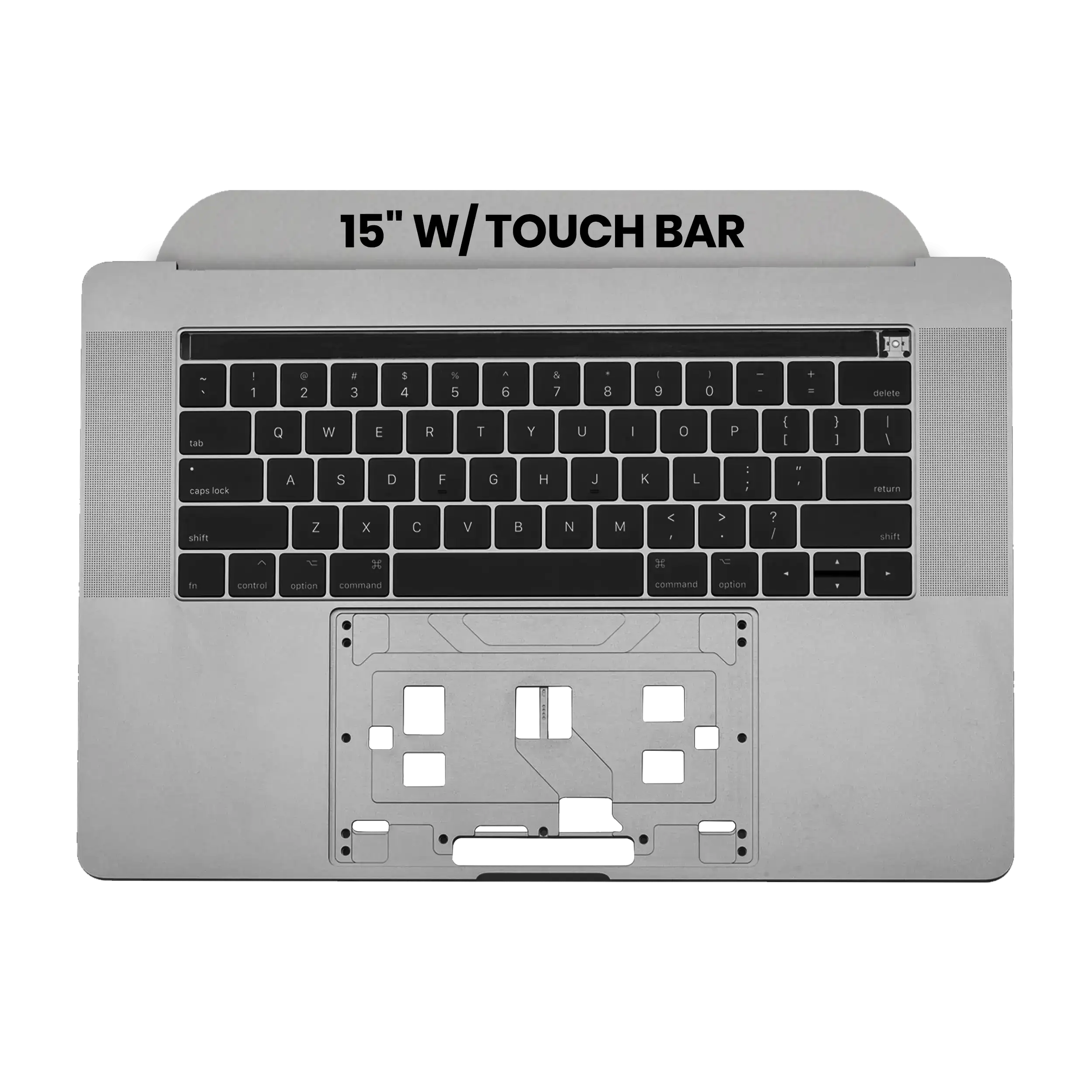 Top Case m. US-Tastatur für MacBook Pro 15" A1707 Space Grau OEM-Qualität A