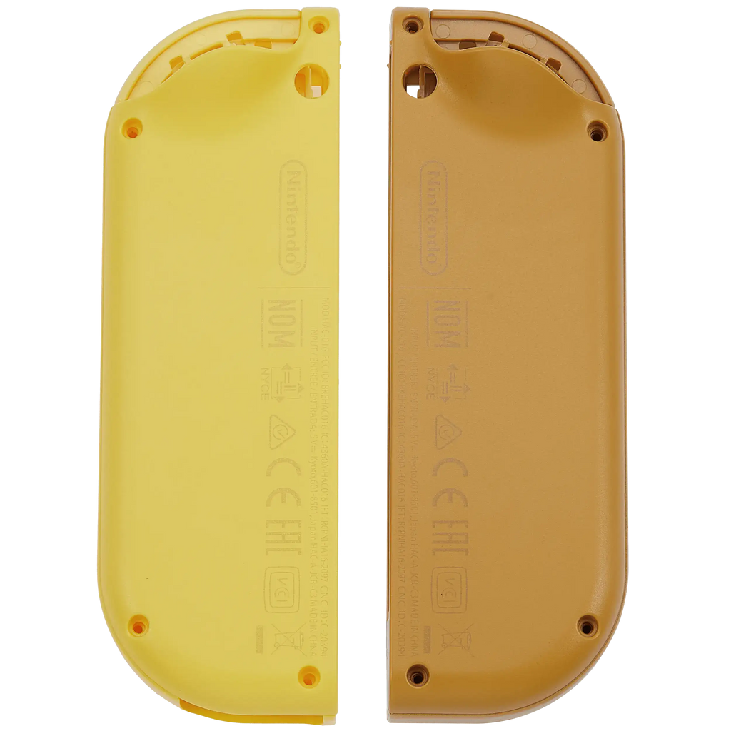 Gehäuseschale für Nintendo Switch Joy Con Controller (Braun / Gelb)