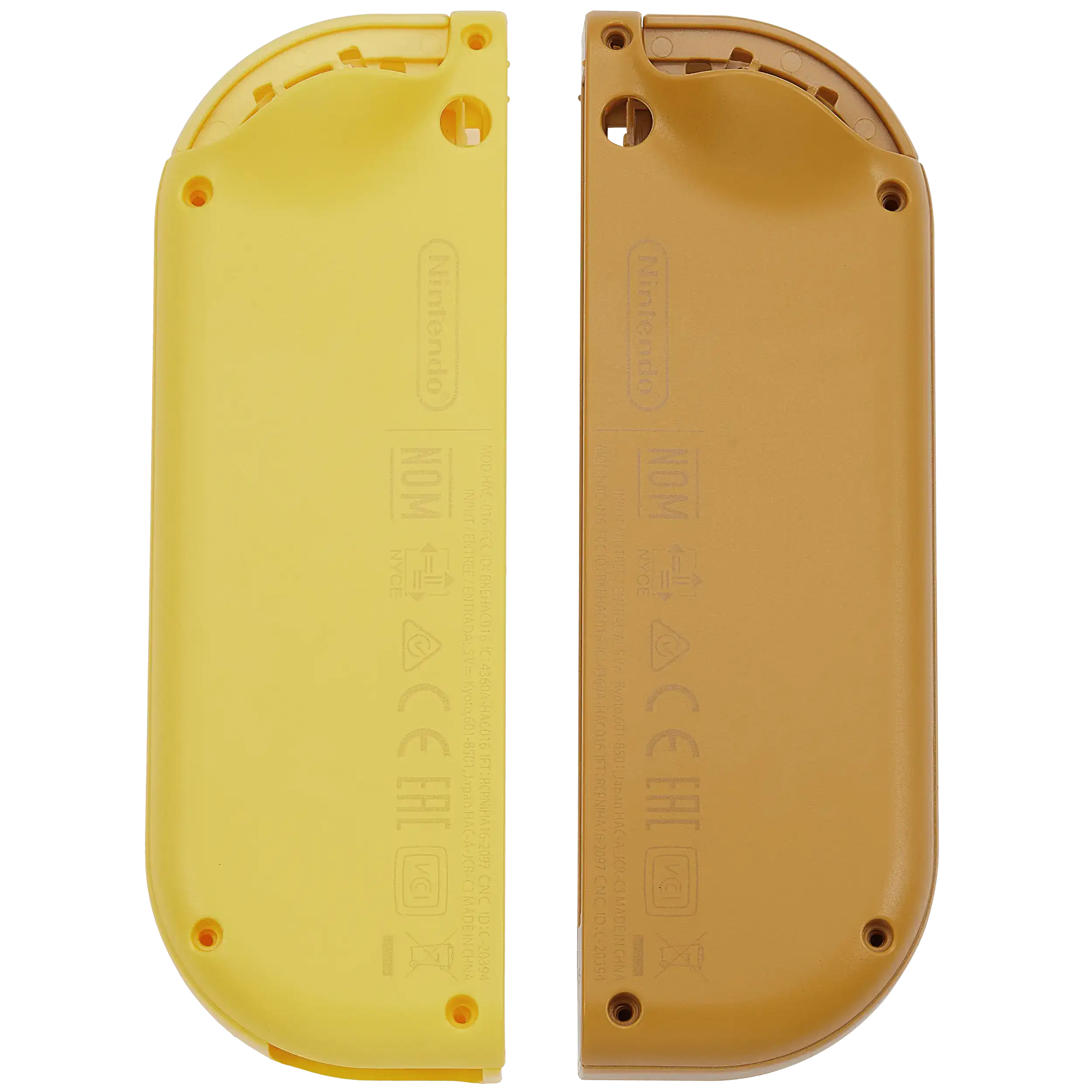 Gehäuseschale für Nintendo Switch Joy Con Controller (Braun / Gelb)