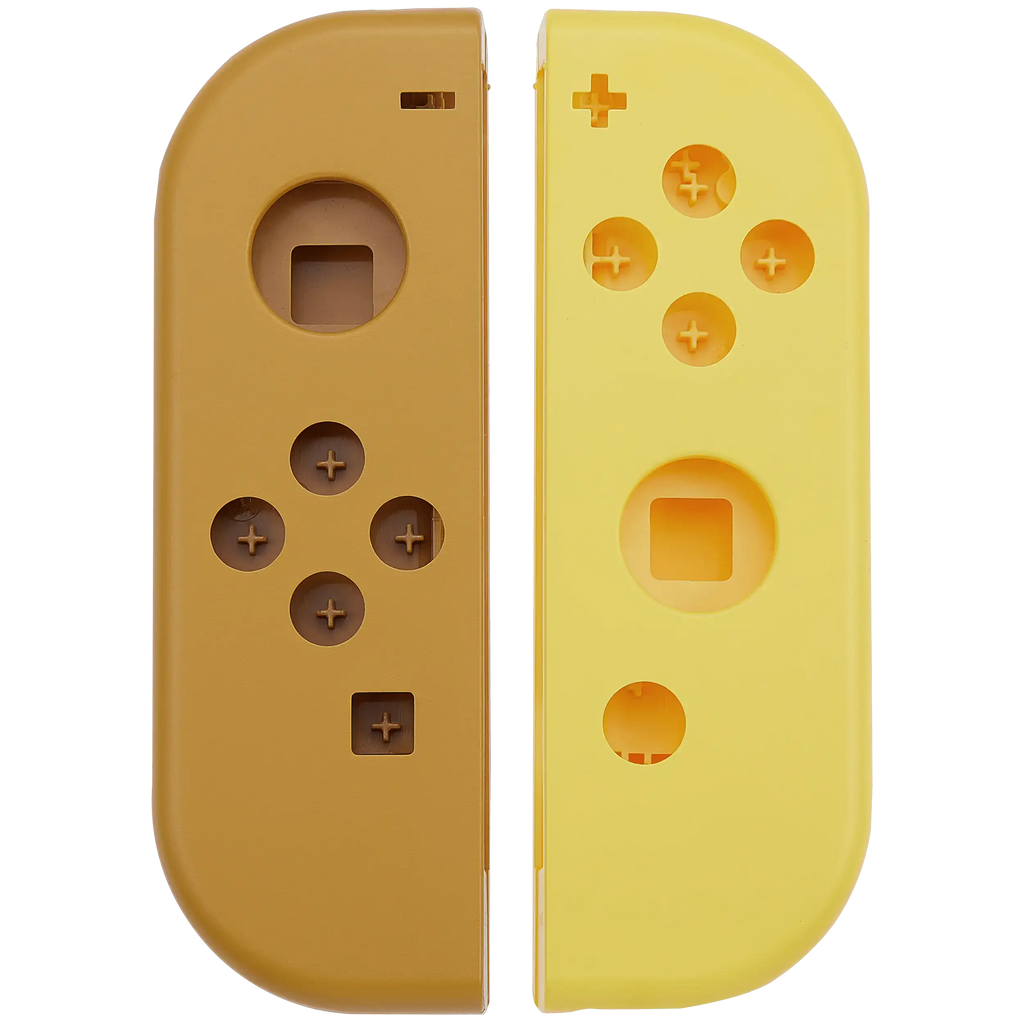 Gehäuseschale für Nintendo Switch Joy Con Controller (Braun / Gelb)