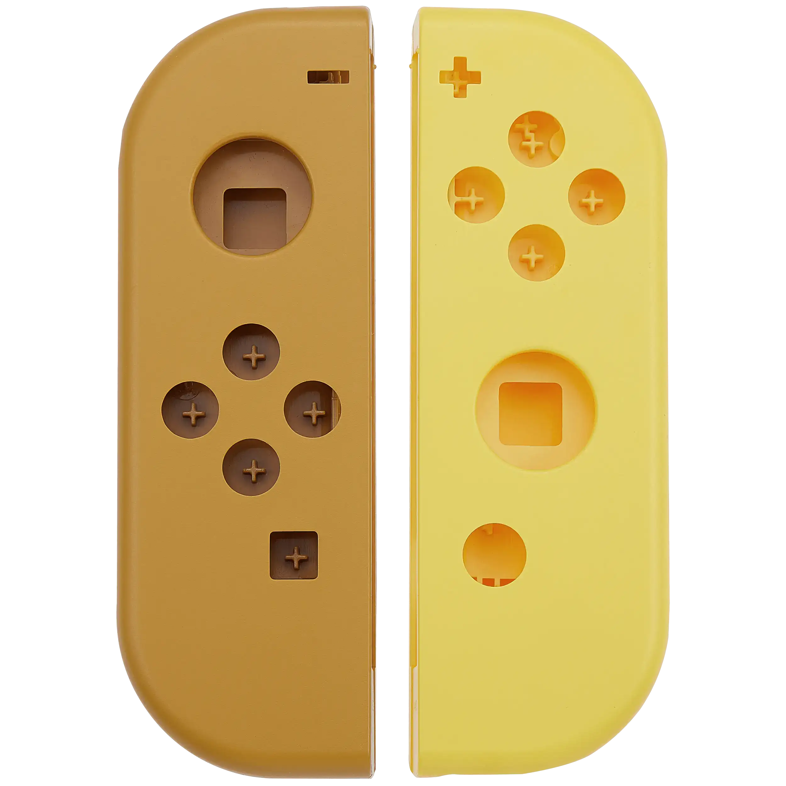 Gehäuseschale für Nintendo Switch Joy Con Controller (Braun / Gelb)