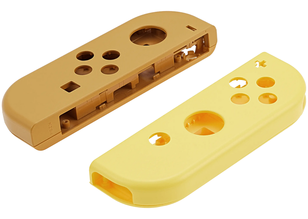 Gehäuseschale für Nintendo Switch Joy Con Controller (Braun / Gelb)
