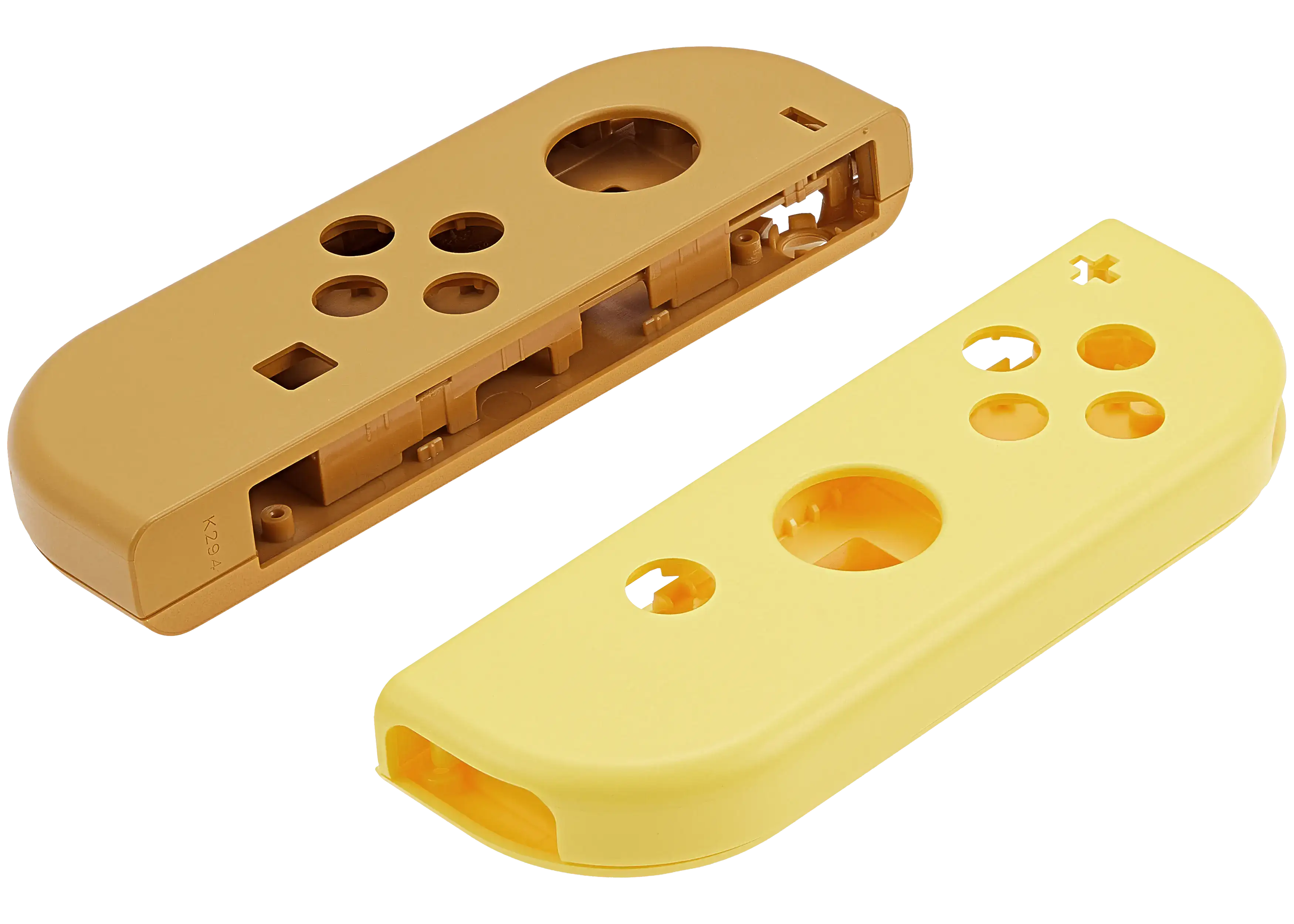Gehäuseschale für Nintendo Switch Joy Con Controller (Braun / Gelb)
