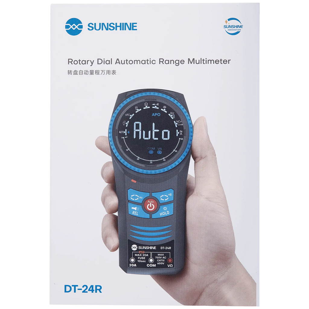 DT-24R Digital Multimeter with Auto-Ranging and Rotary Switch (Sunshine)