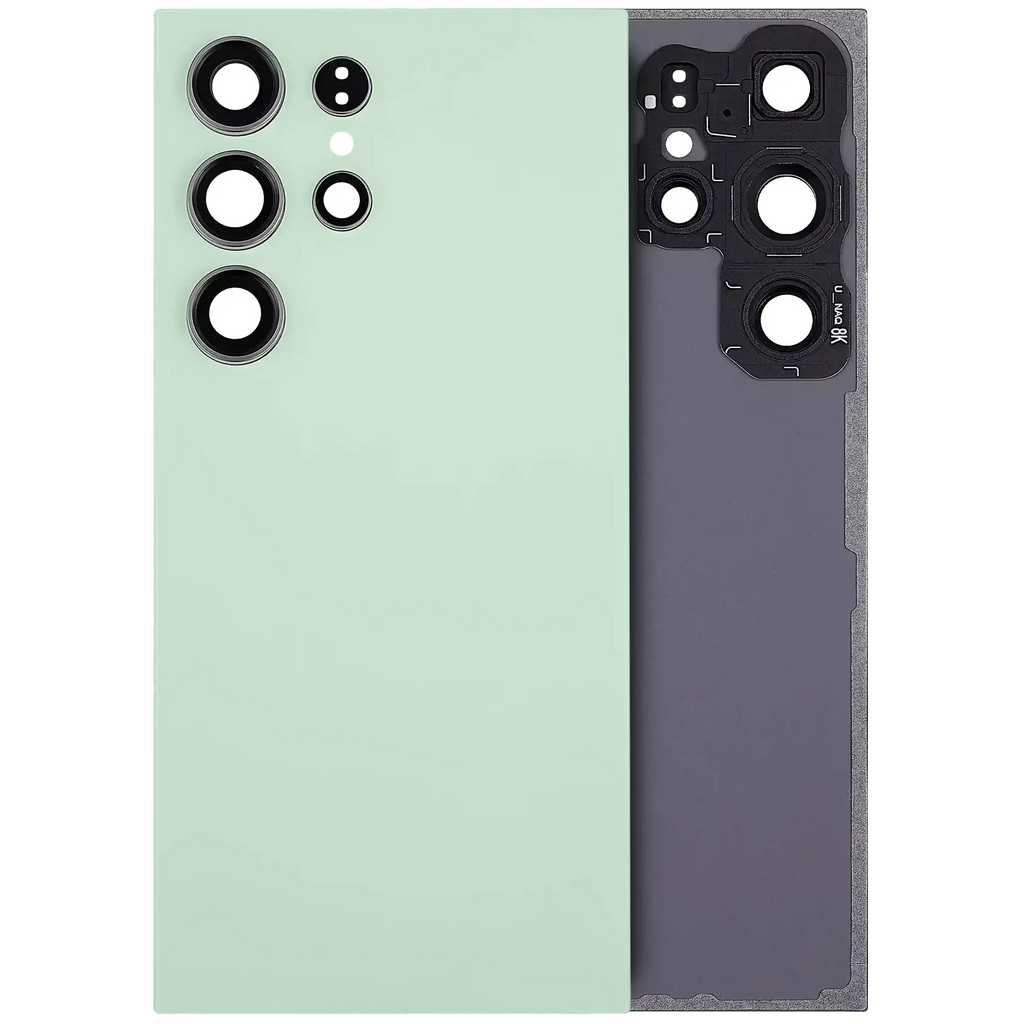 Back Cover with Camera Lens for Samsung Galaxy S24 Ultra 5G (No Logo) (Aftermarket Plus) (Titanium Green)