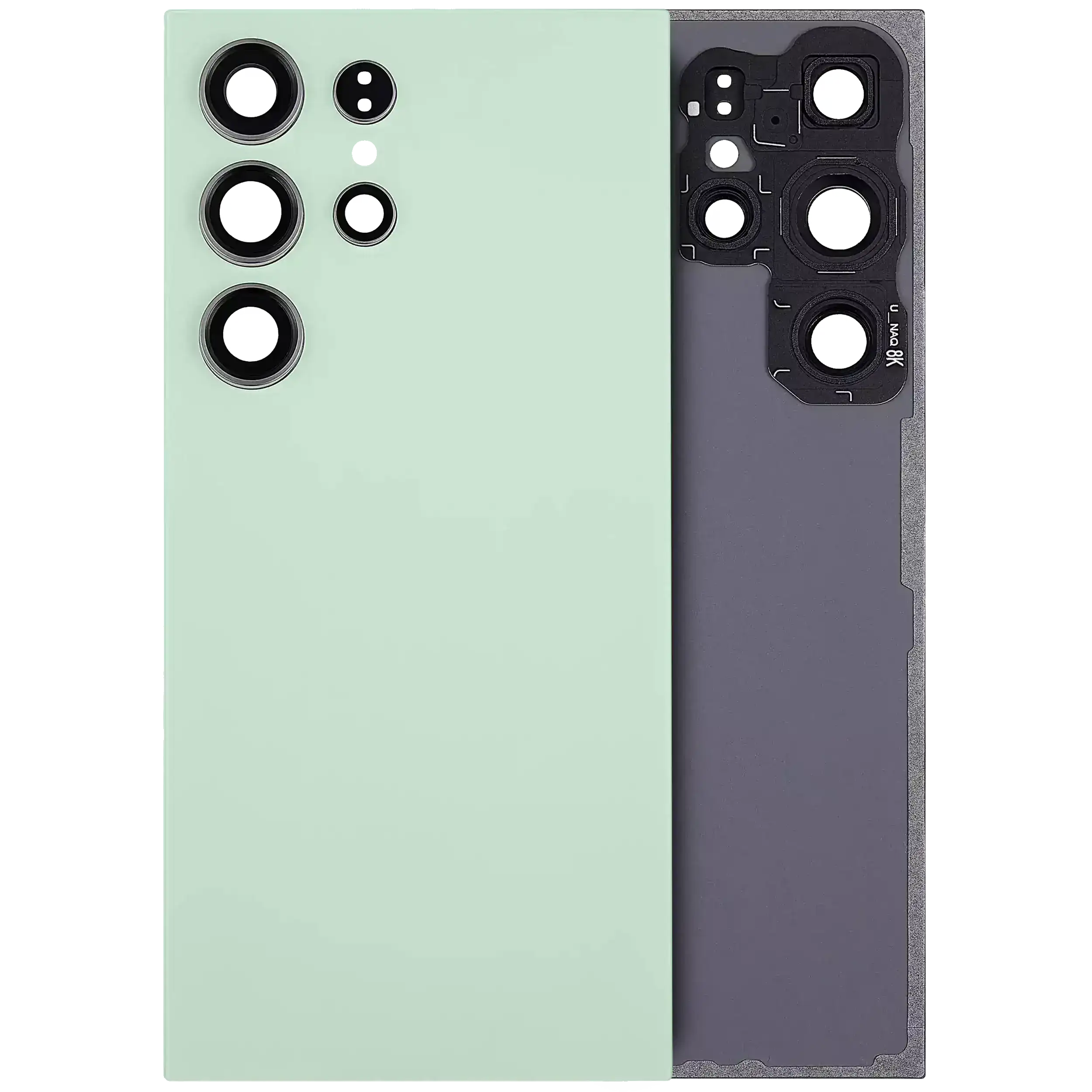 Back Cover with Camera Lens for Samsung Galaxy S24 Ultra 5G (No Logo) (Aftermarket Plus) (Titanium Green)