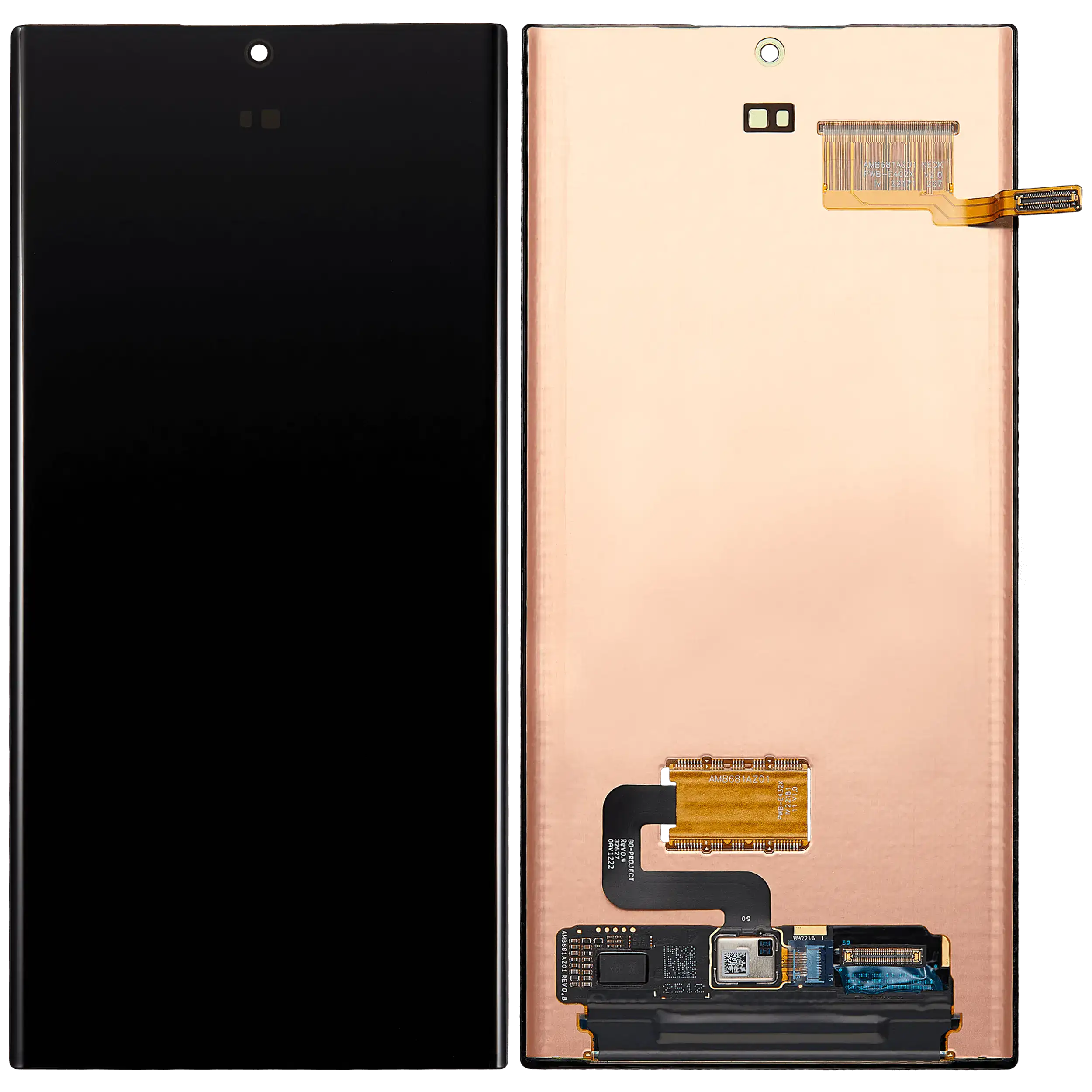 OLED-Aufbau ohne Rahmen Samsung Galaxy S22 Ultra (Refurbished)