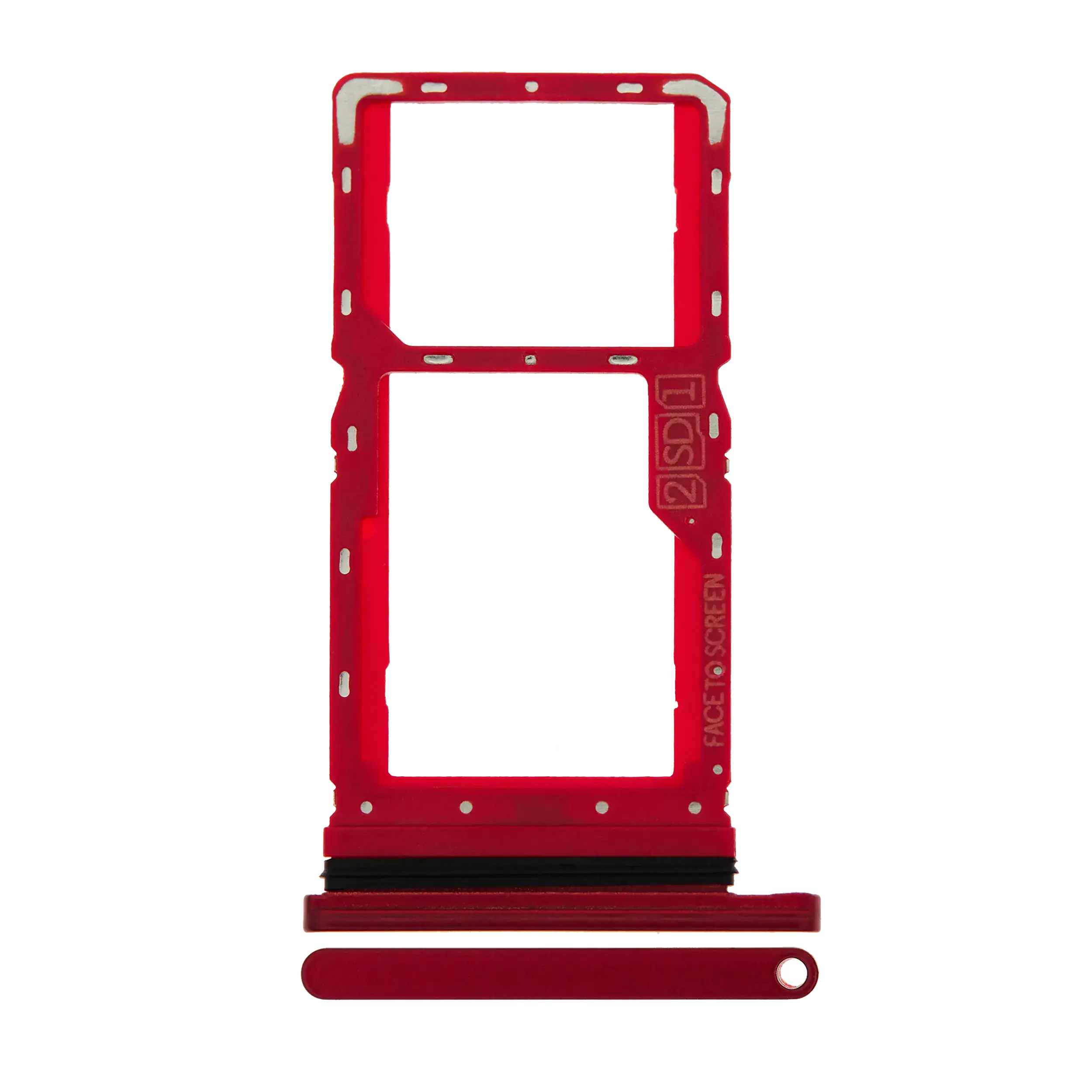 Dual SIM-Kartenschachtel für Motorola Moto G8 Play (XT2015/2019) in Magenta Rot