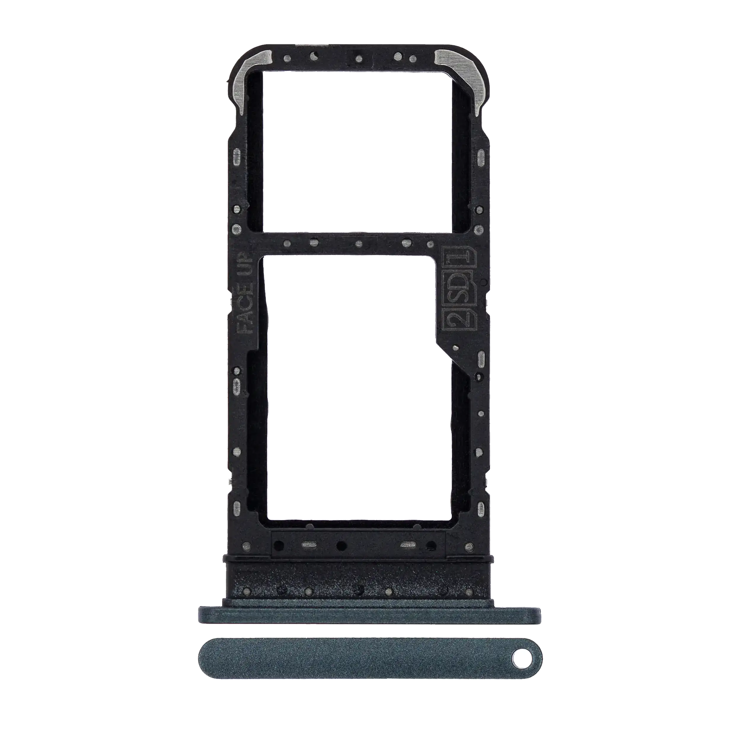 Dual-SIM-Kartenträger für Motorola Moto E7 (XT2095 / 2020) (Mineral Gray)
