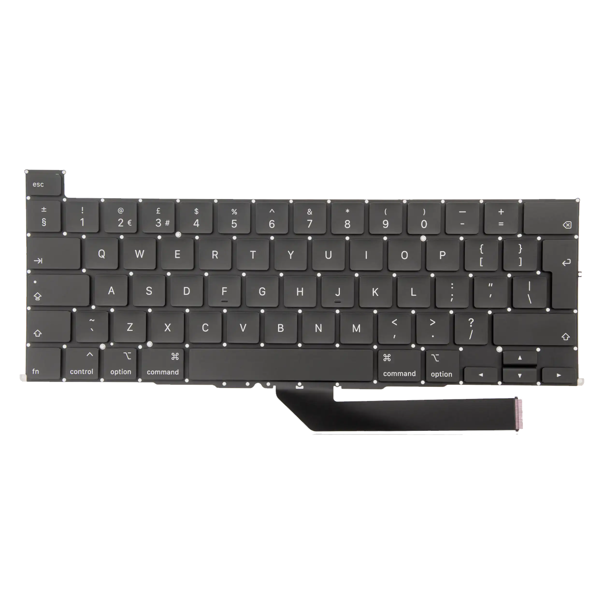 Apple MacBook Pro 16" A2141 Tastatur (UK, beleuchtet, mit Schrauben)