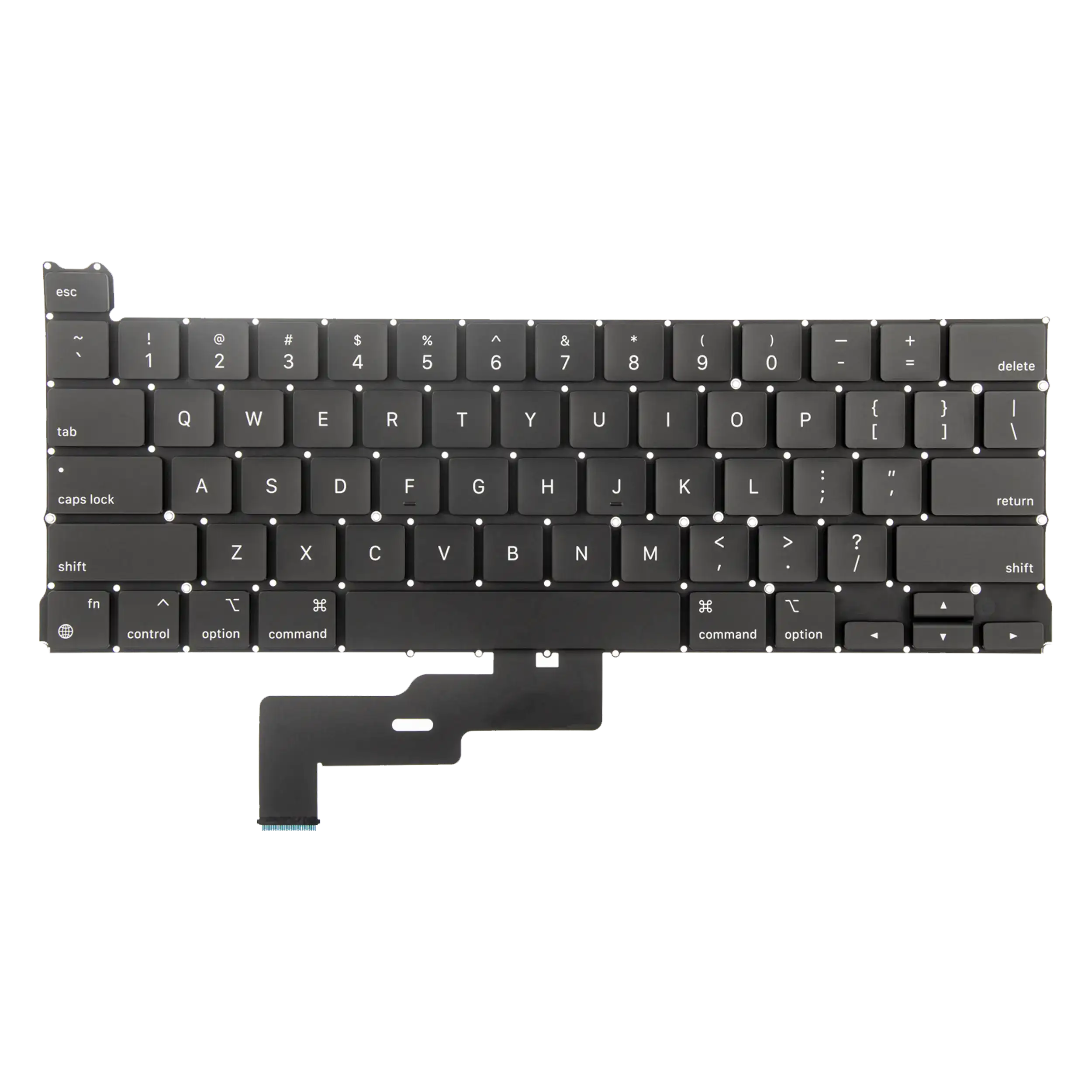 Backlit Keyboard with Screws for MacBook Pro 13" A2338 (2020) (US English)