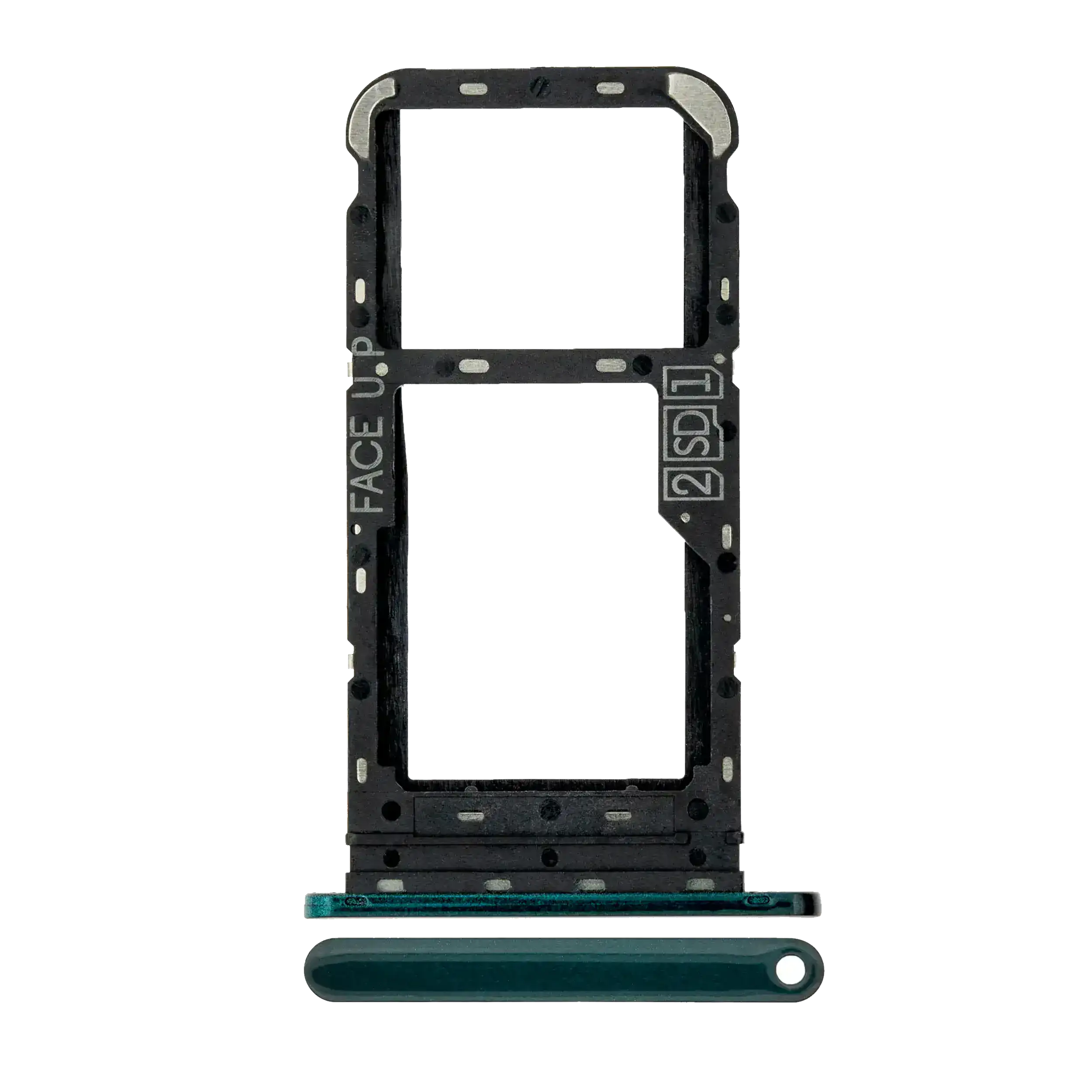 Dual-SIM-Kartenfach für Motorola One Fusion (XT2073 / 2020) (Emerald Green)