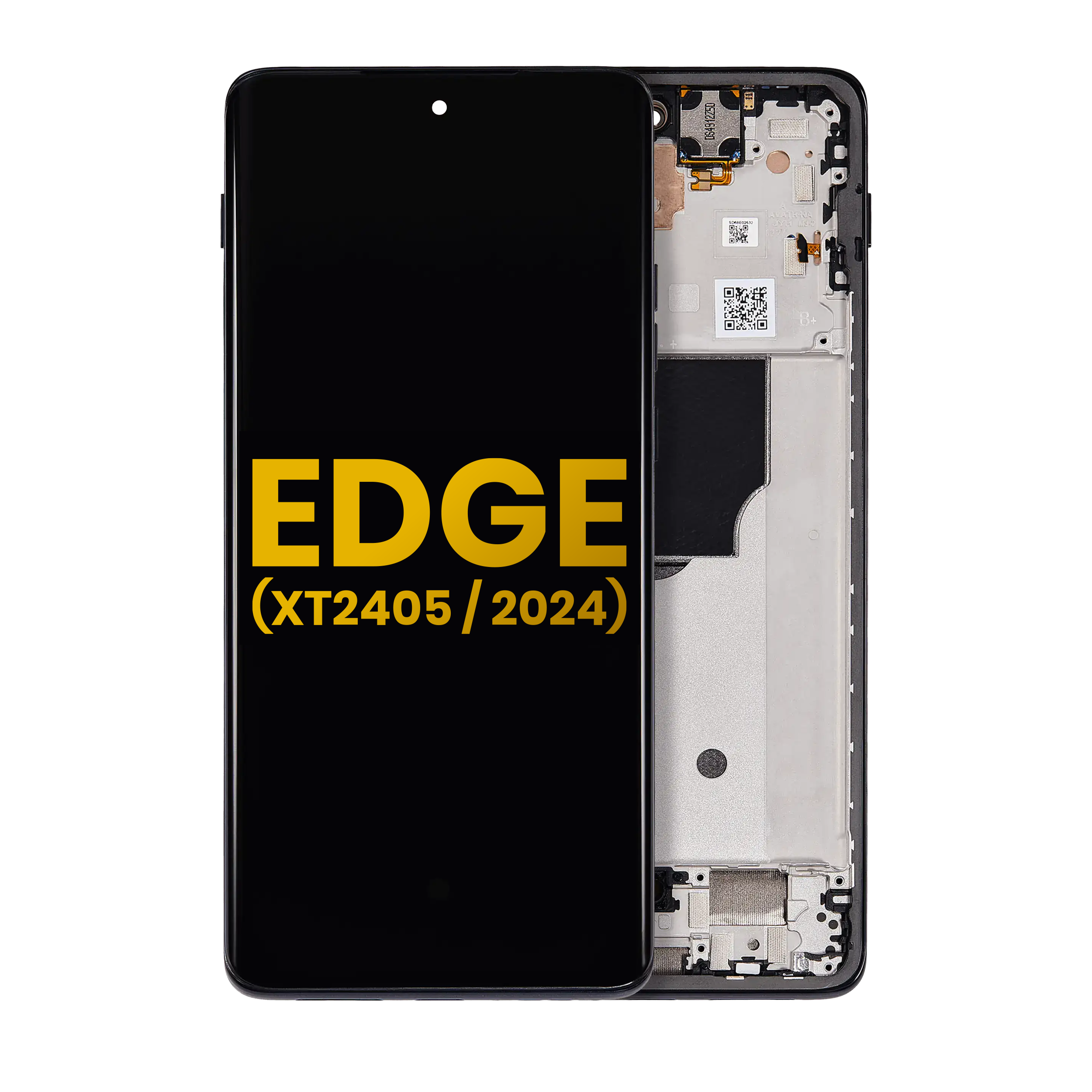 OLED-Display mit Rahmen Motorola Edge 2024 Refurbished Schwarz